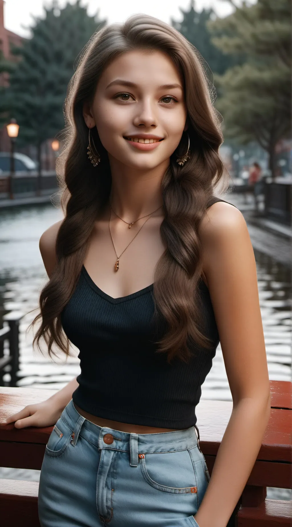 ai character: Leia  background