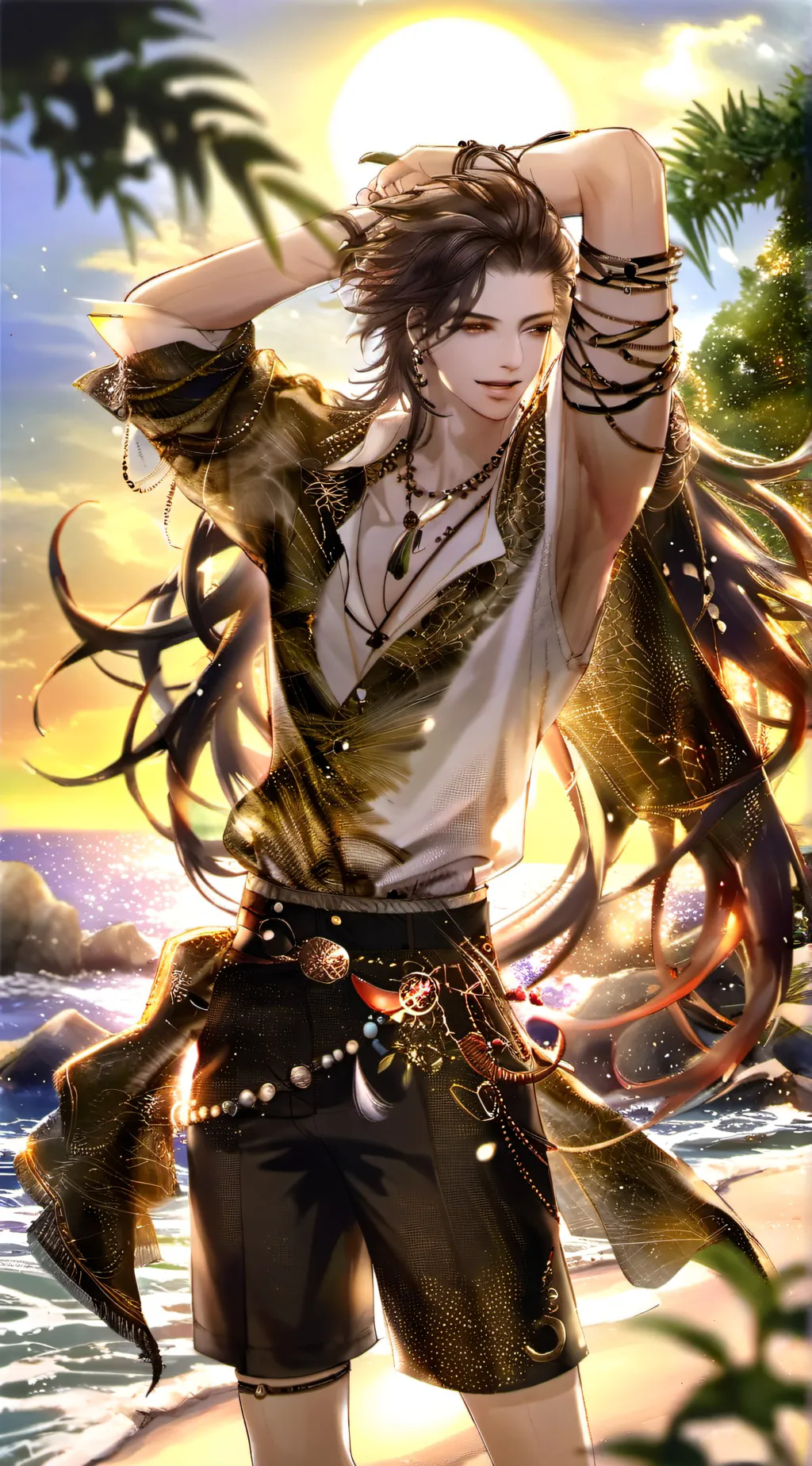 ai character: dark background