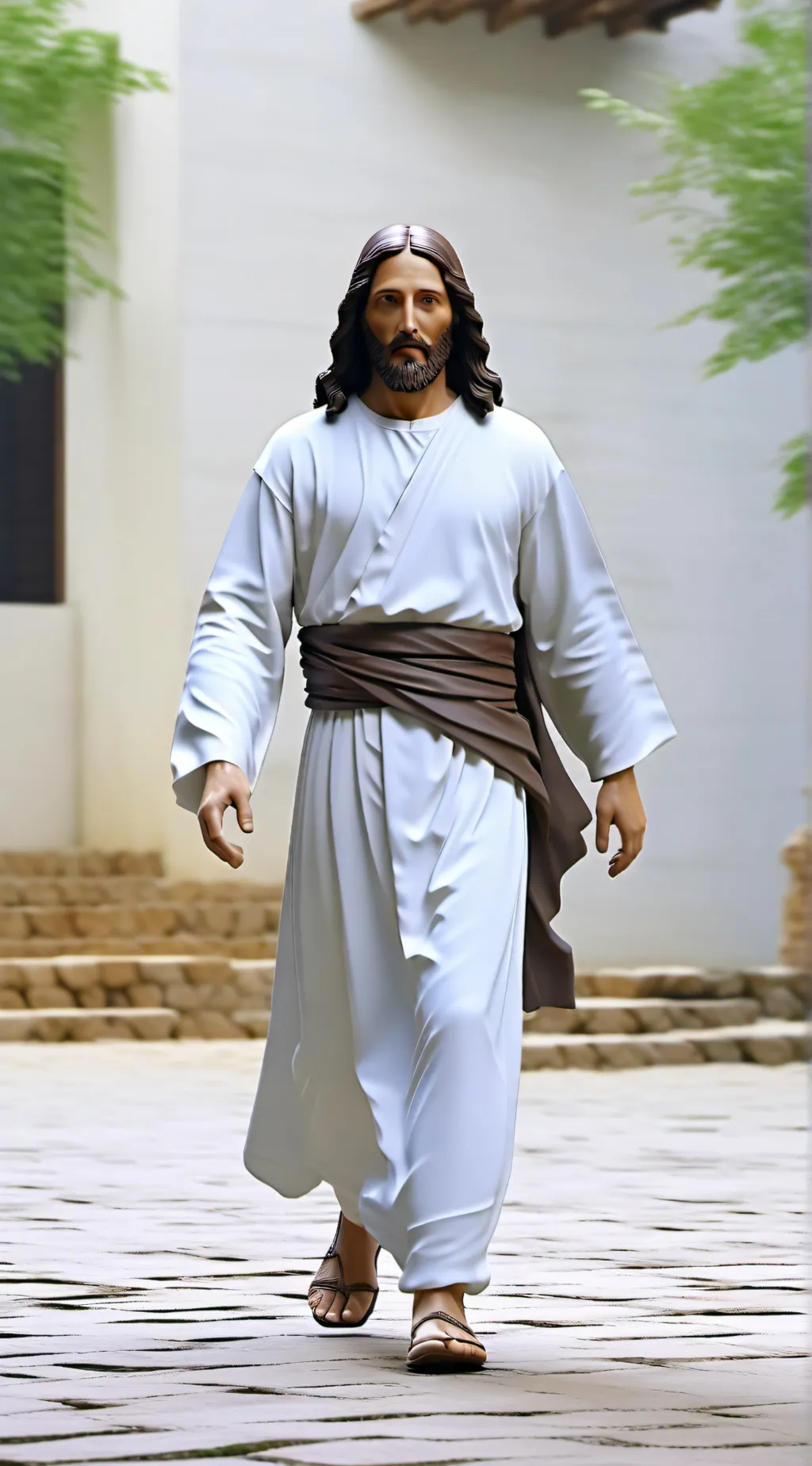 ai character: jesus background