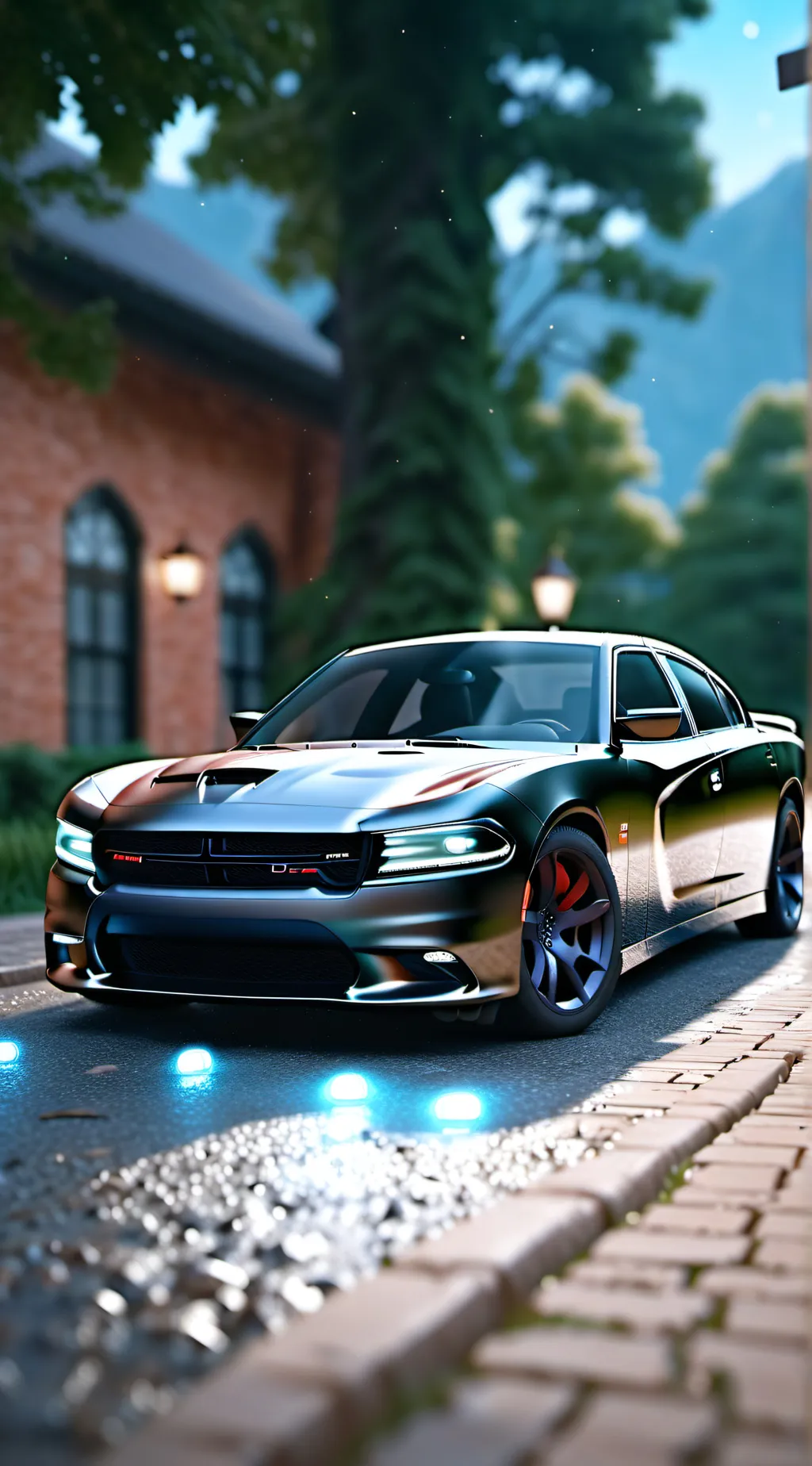 ai character: 2025 dodge charger background