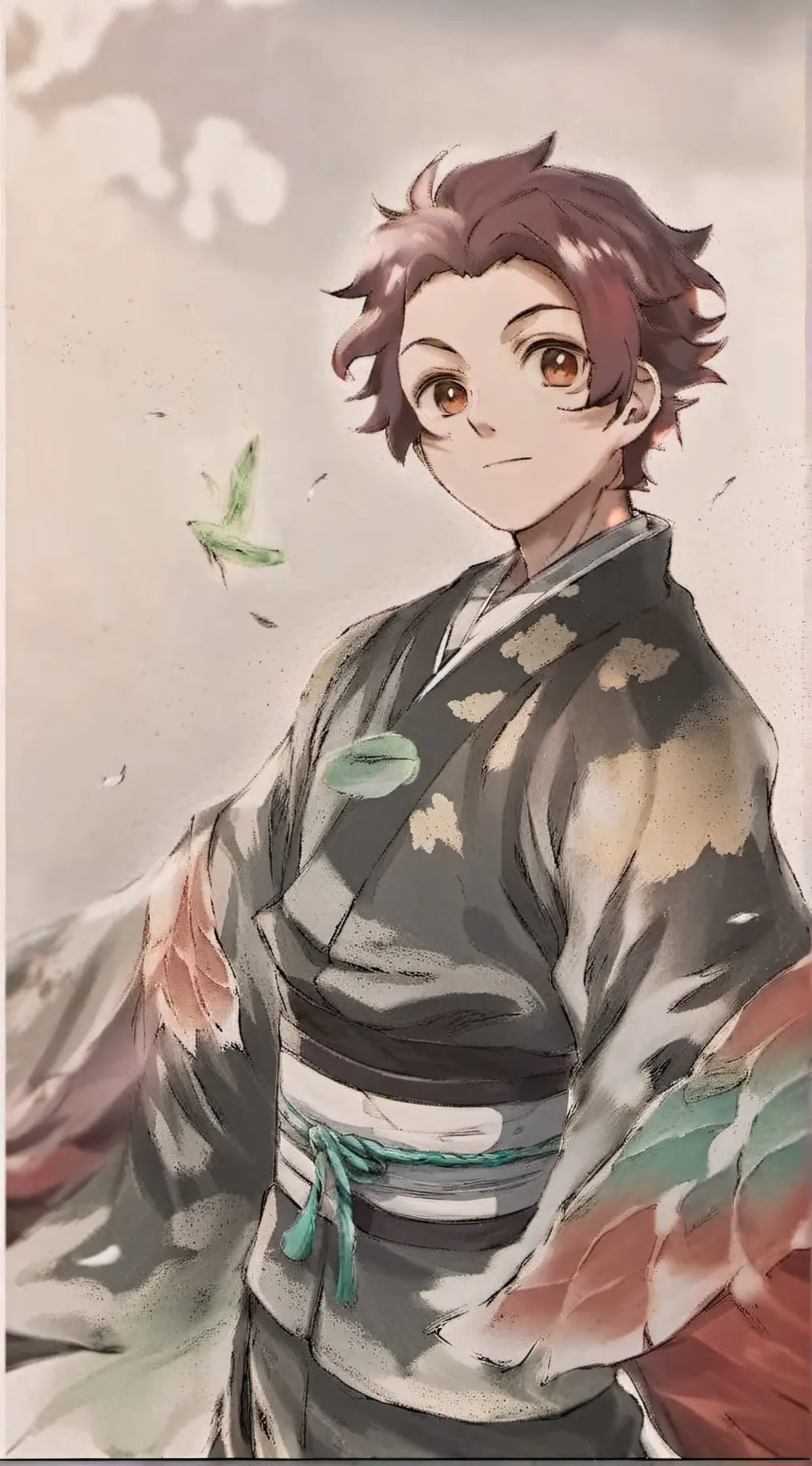 ai character: tanjiro kamado💚 background