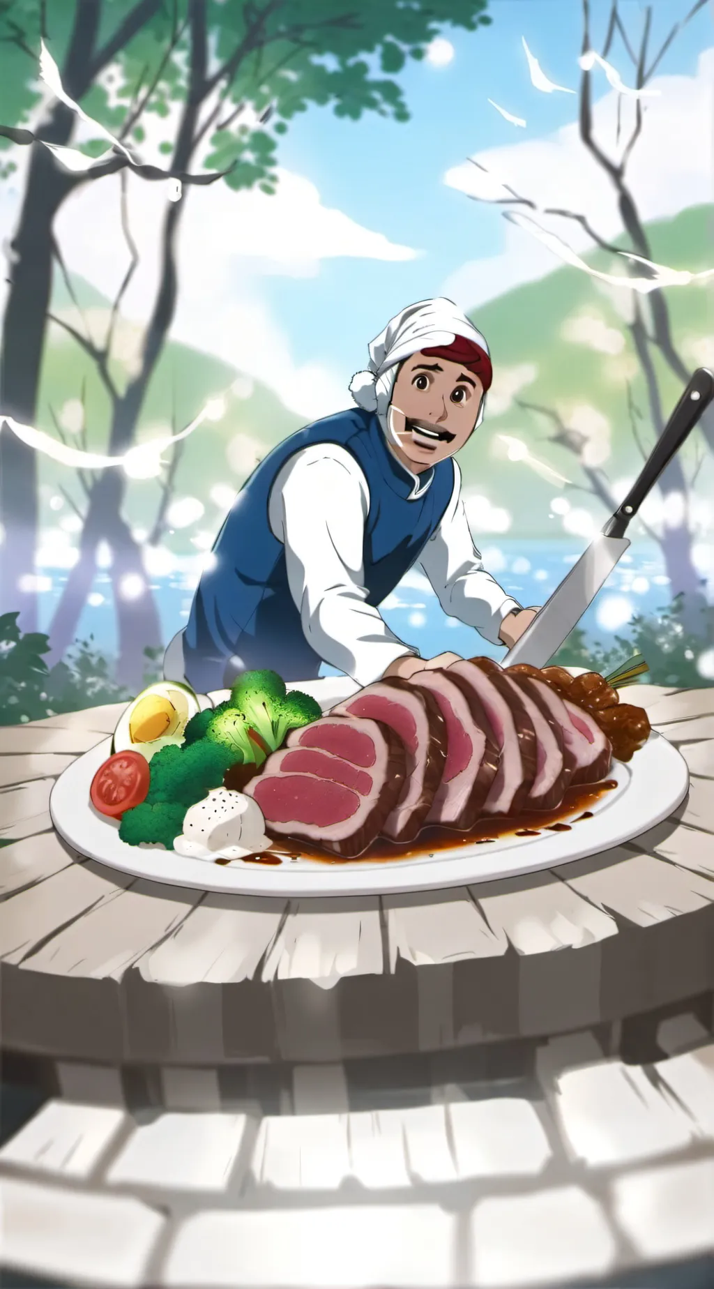 ai character: ei ei ei background