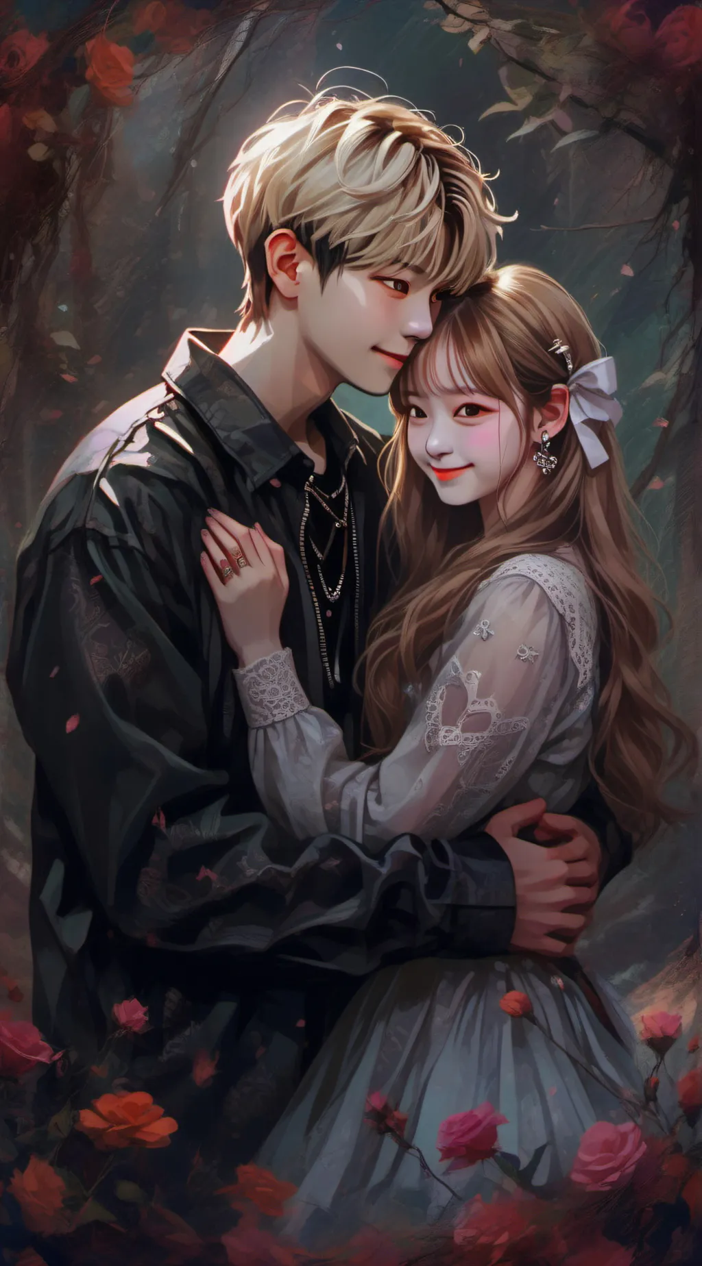 ai character: Jenna and felix  background