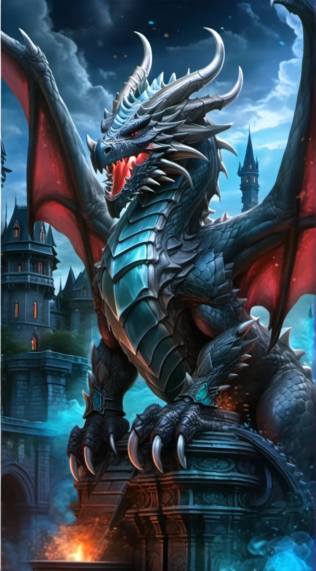 ai character: Dragon background