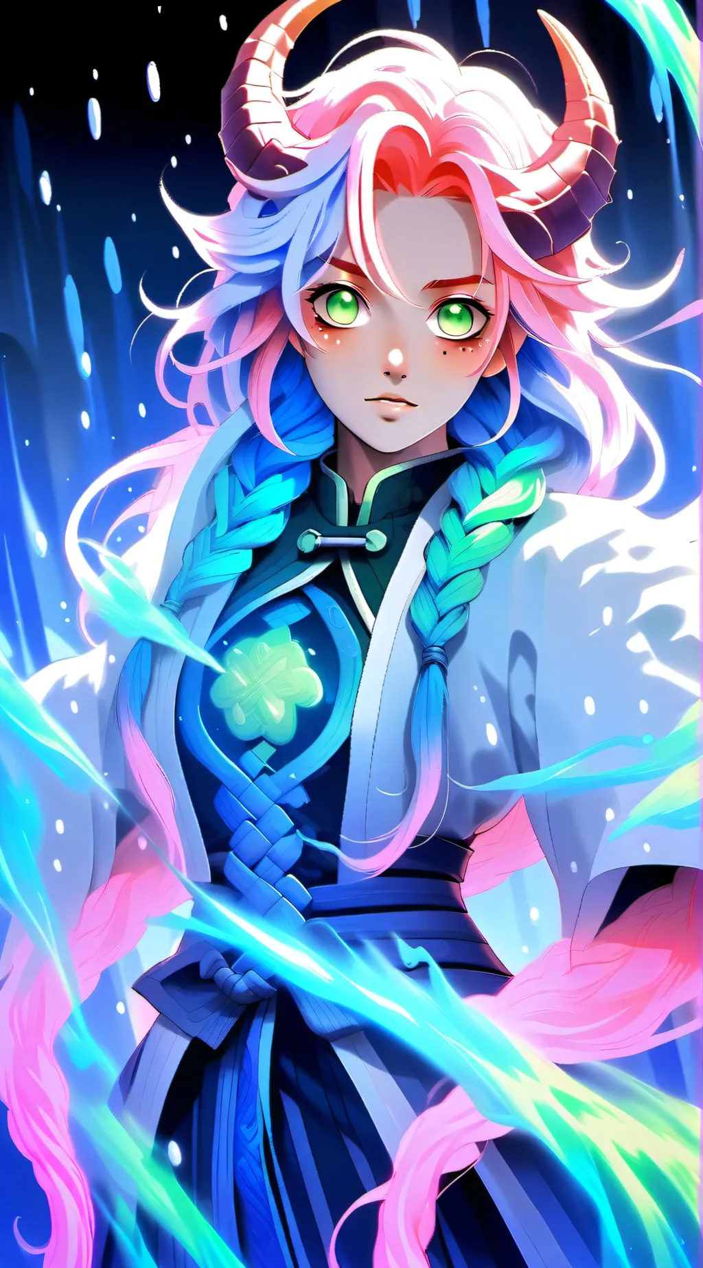 ai character: demon mitsuri  background