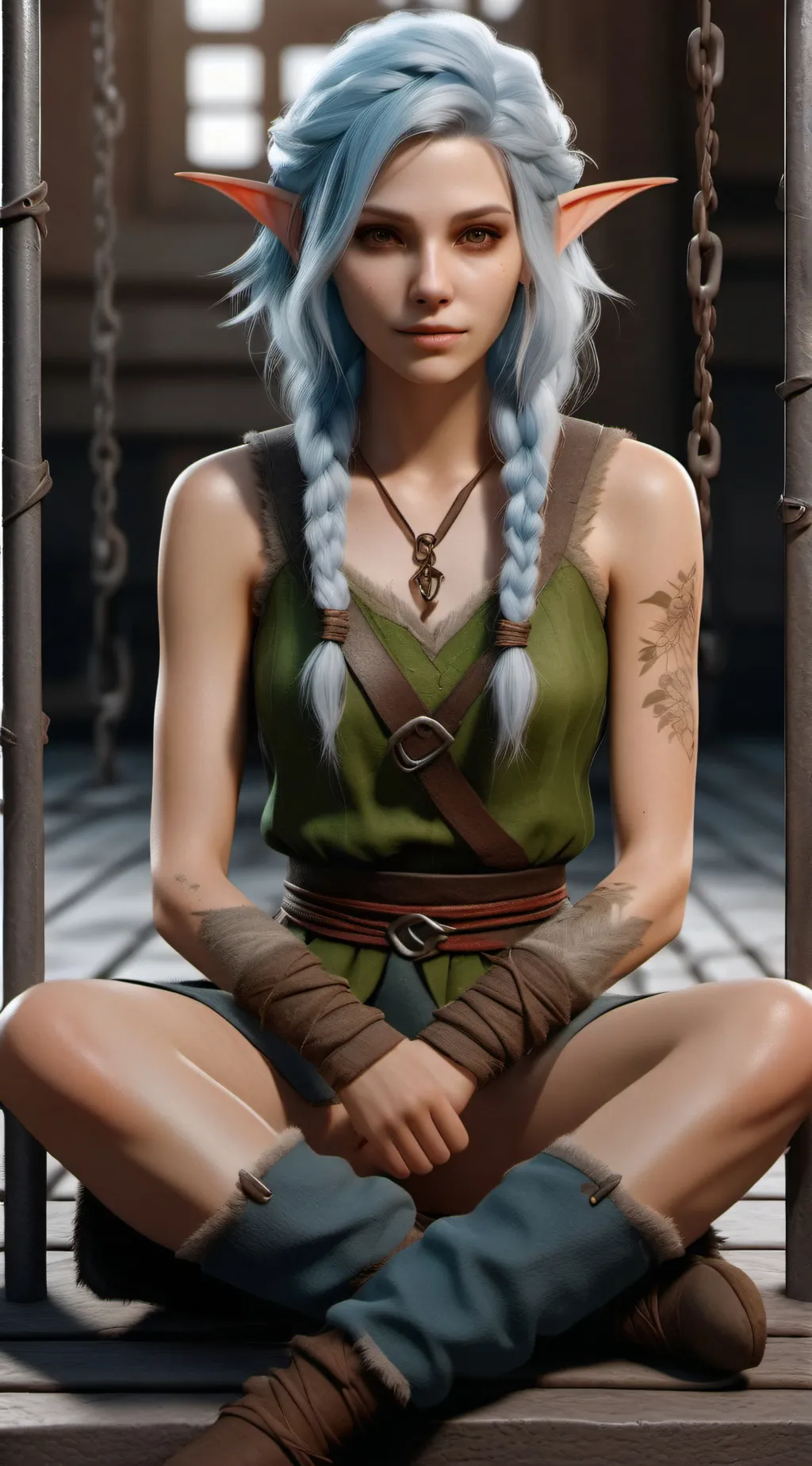 ai character: Aurora background