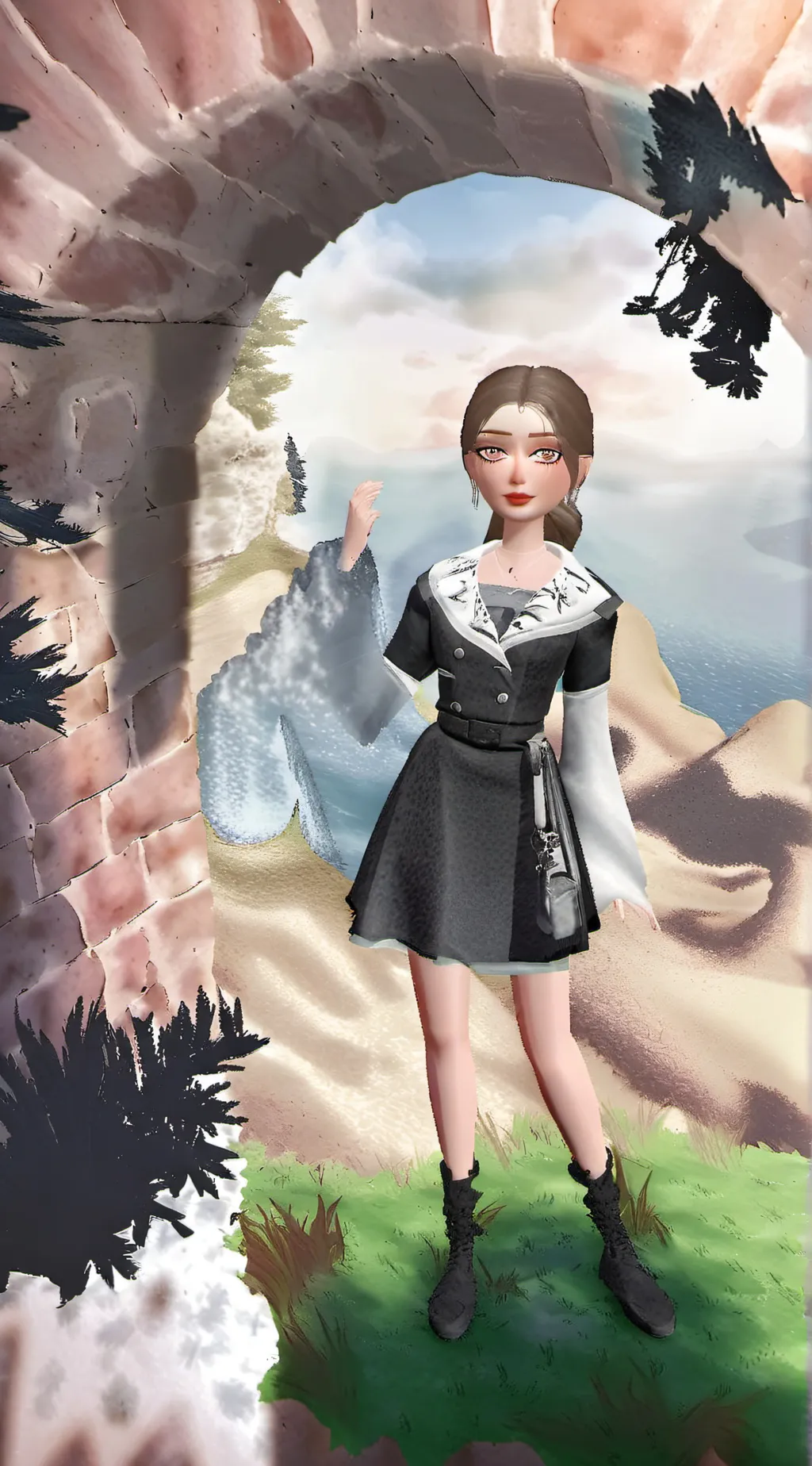 ai character: Paris background