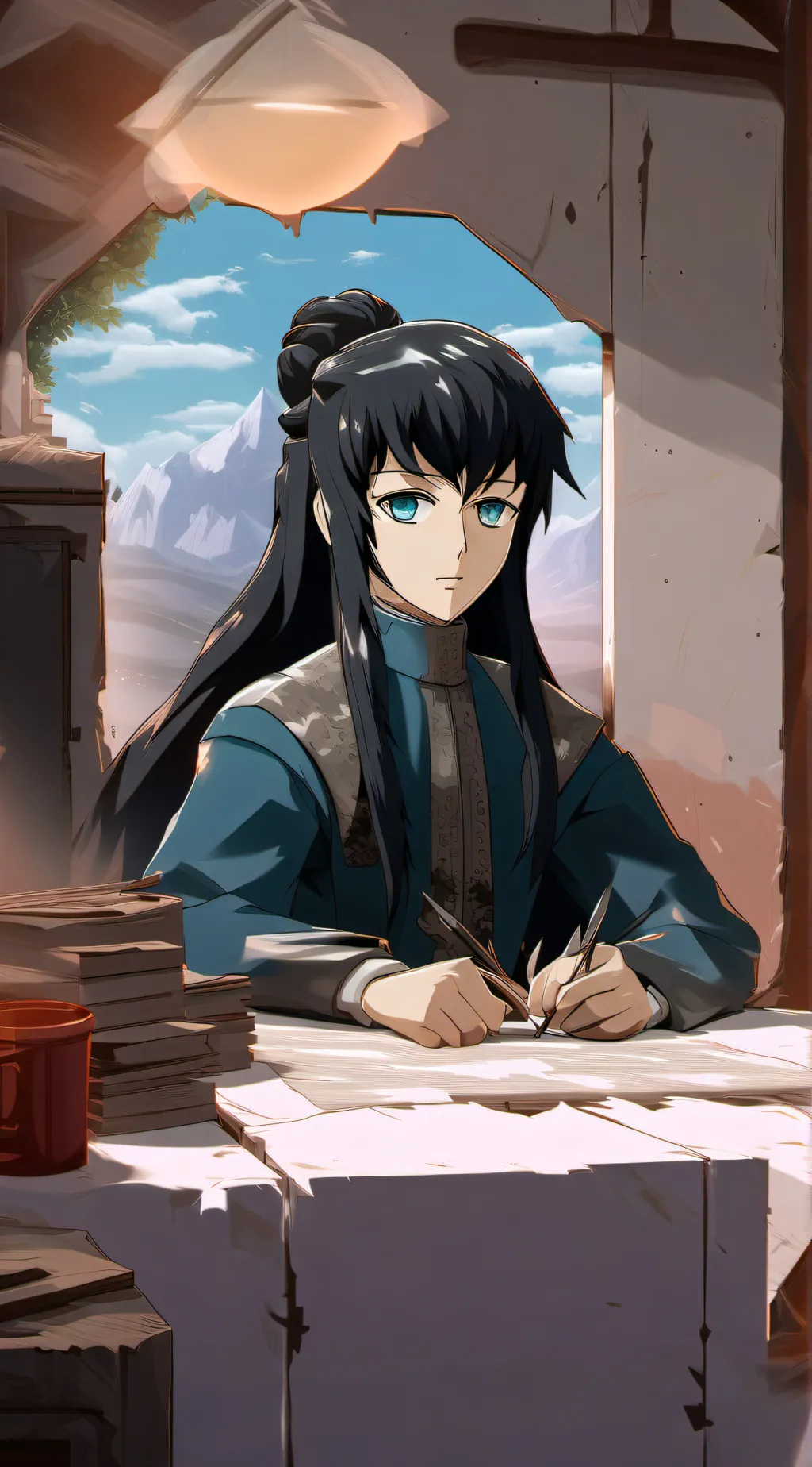 ai character: muichiro (muitan) background