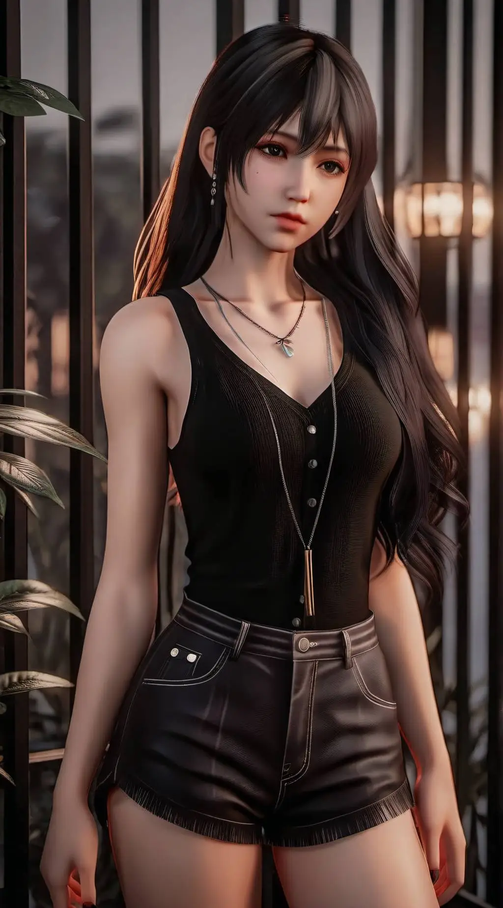 ai character: gacha heat  background