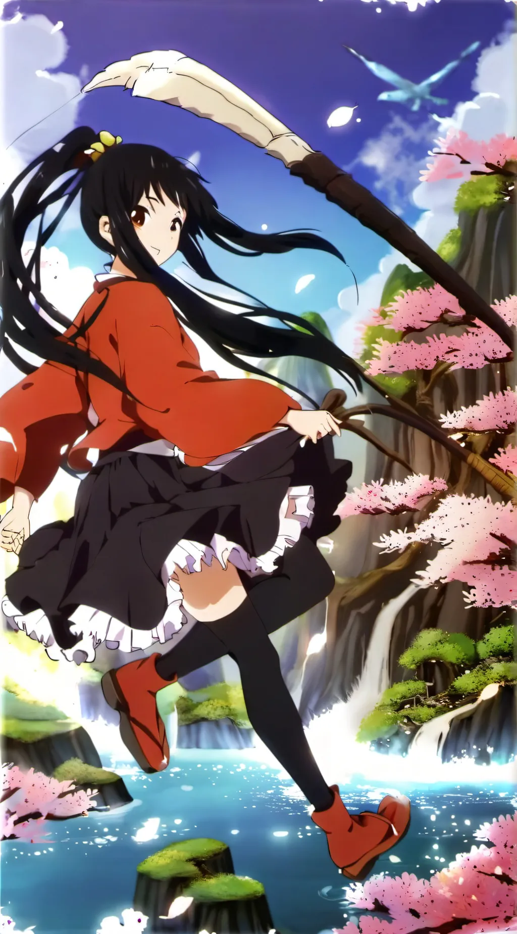 ai character: Megumi but female  background