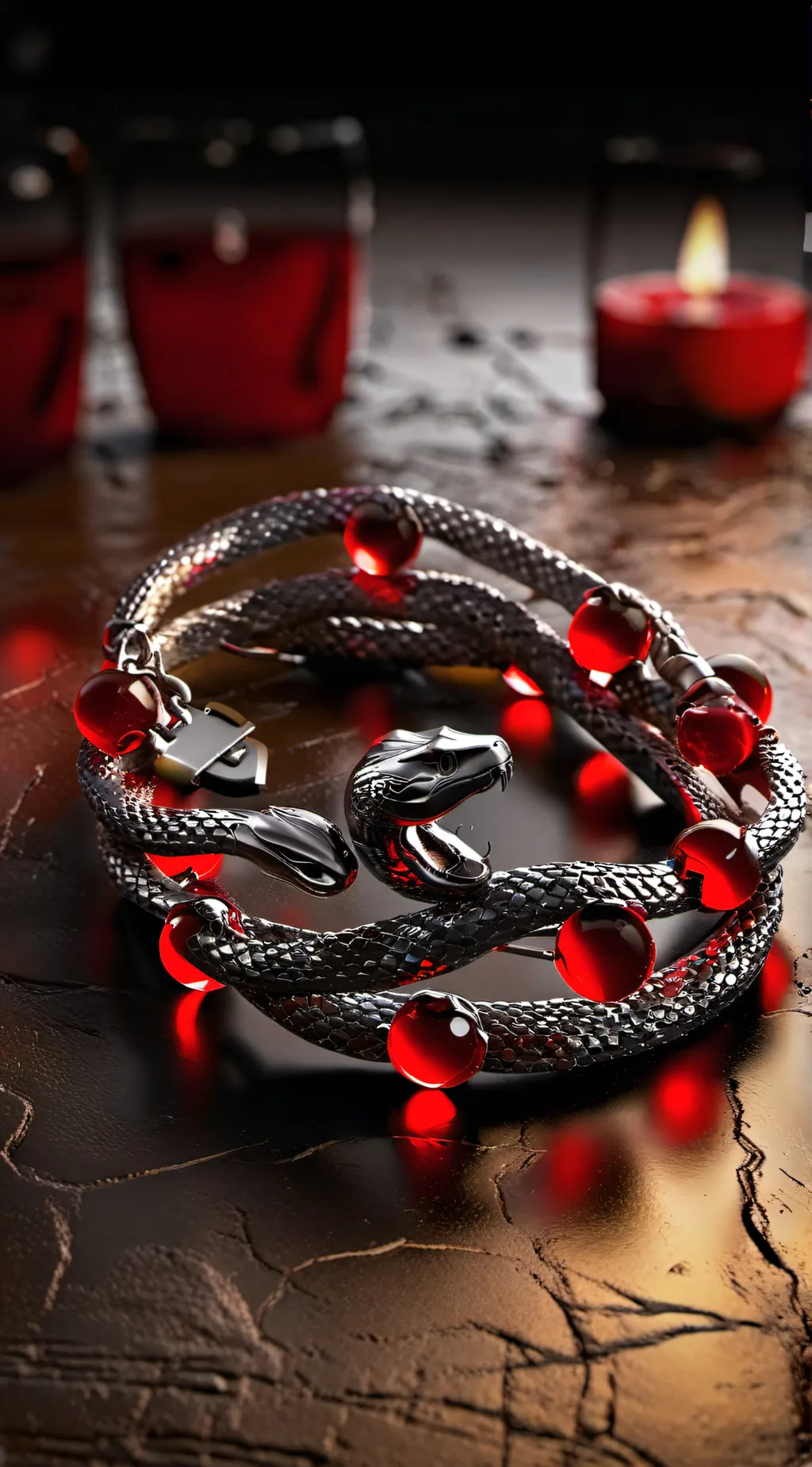 ai character: Snake bracelet  background