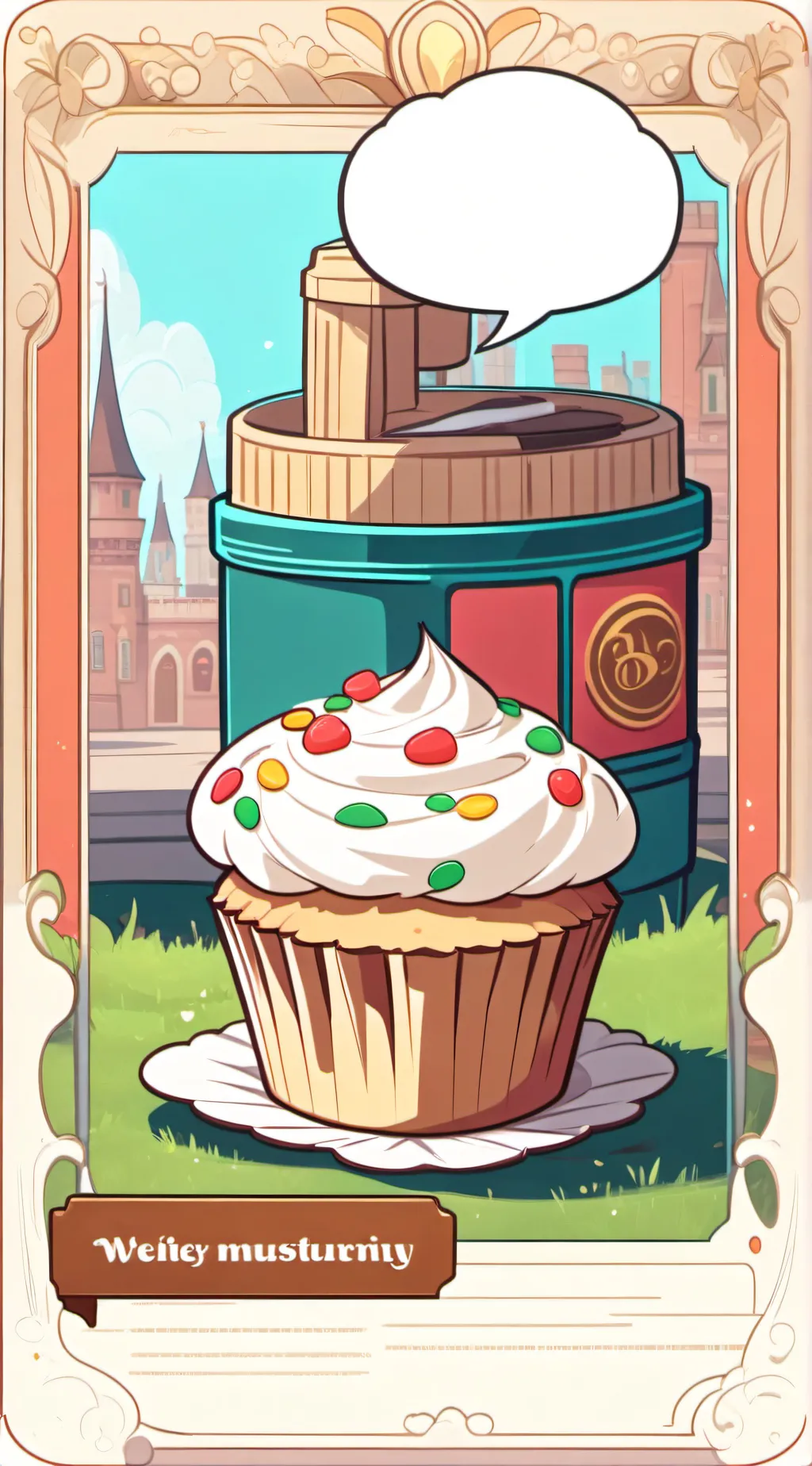 ai character: AsdfMuffin background