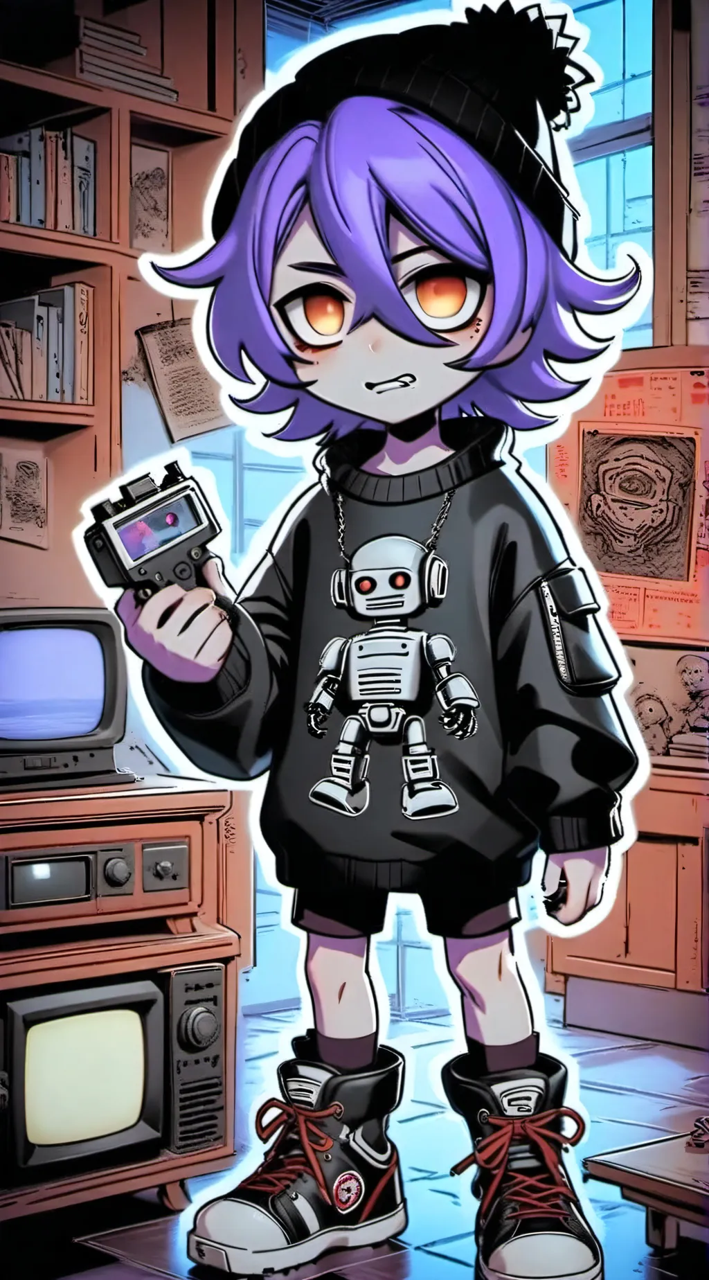 ai character: UZI background