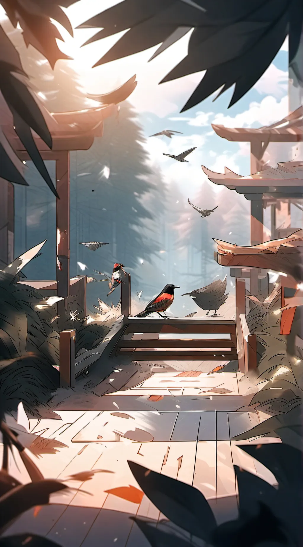 ai character: Bird background