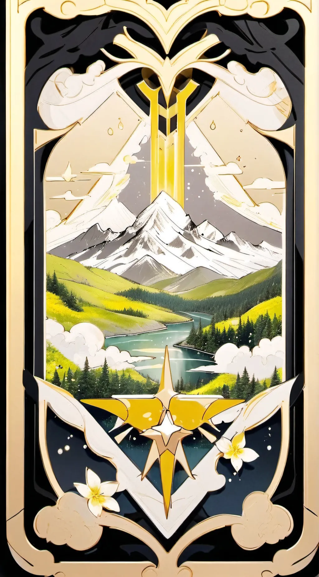 ai character: Aura background