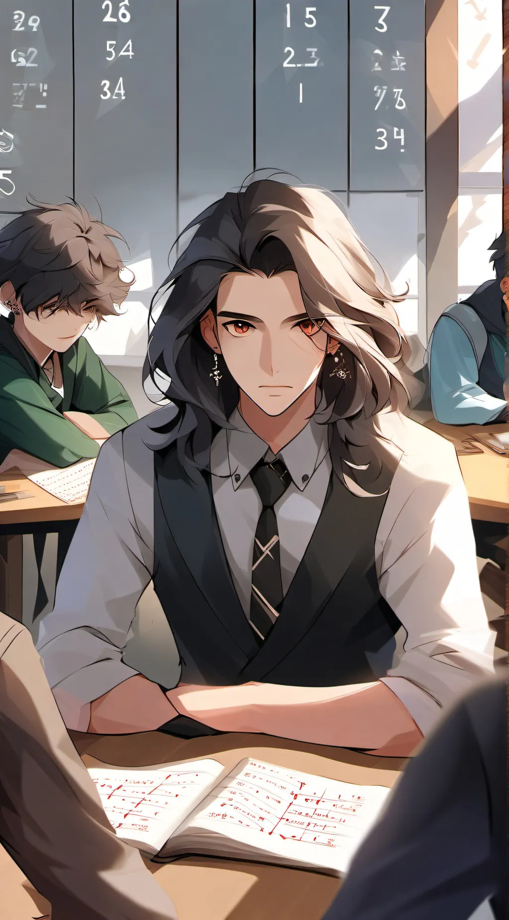ai character: Ai Math Teacher background