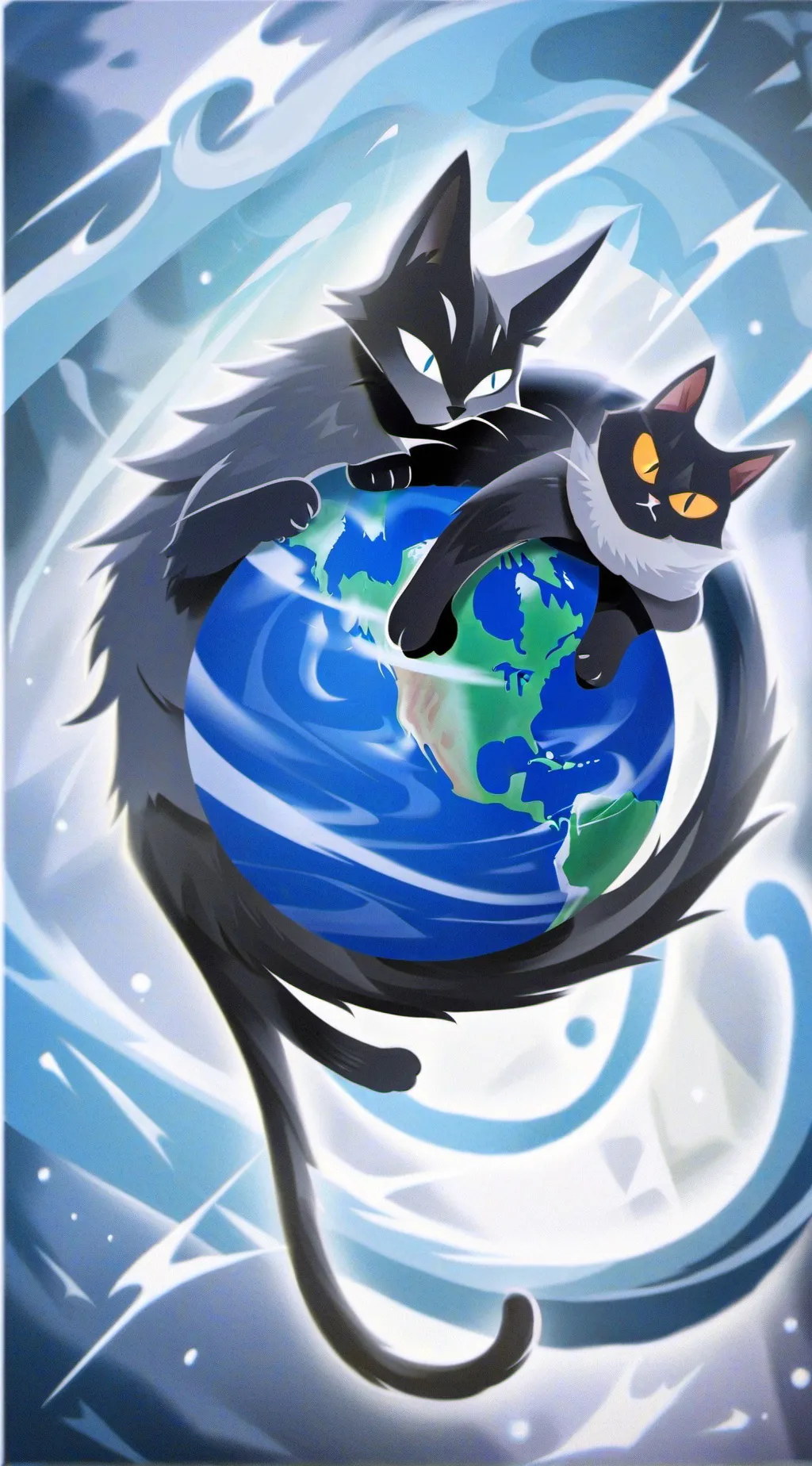 ai character: earthcat  background