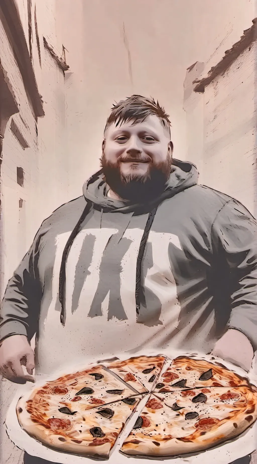 ai character: caseoh background