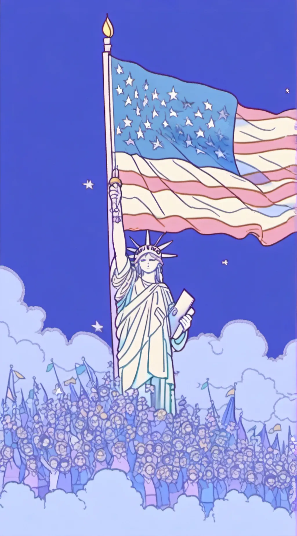 ai character: America / Amer background