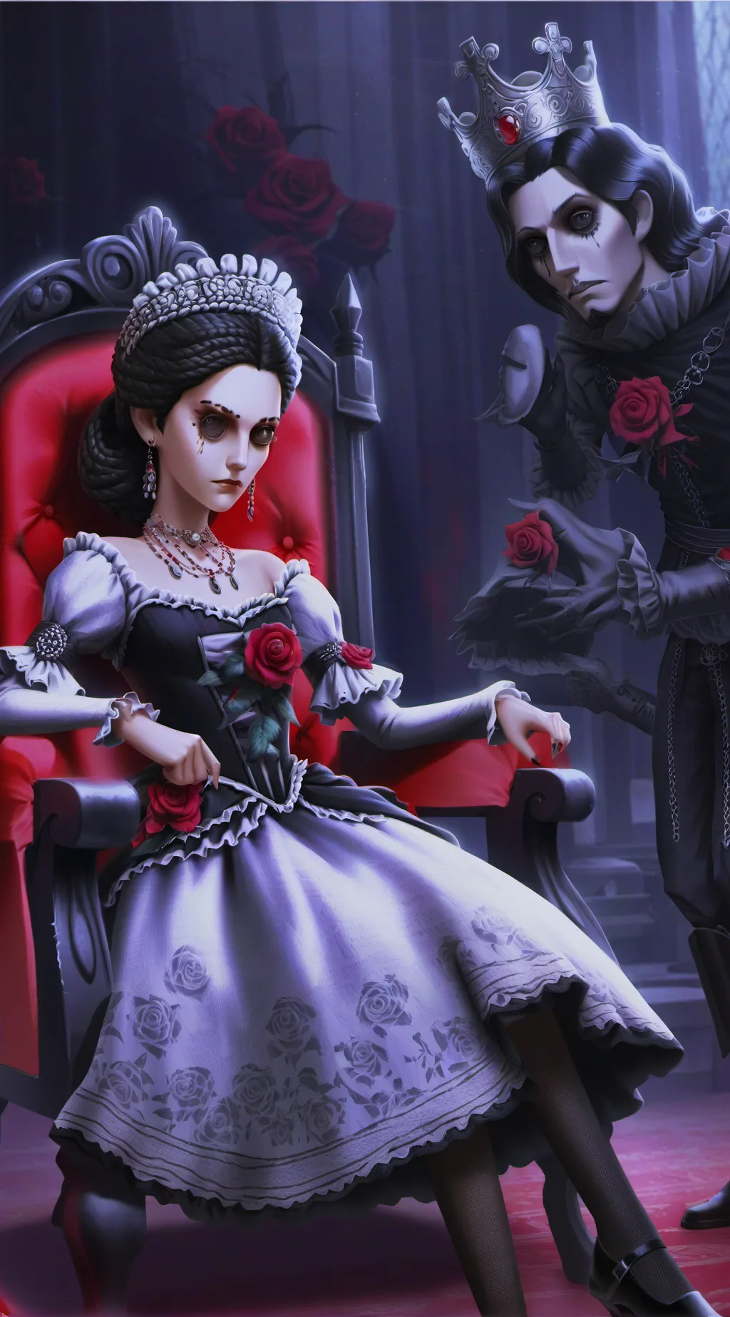 ai character: queen servant background