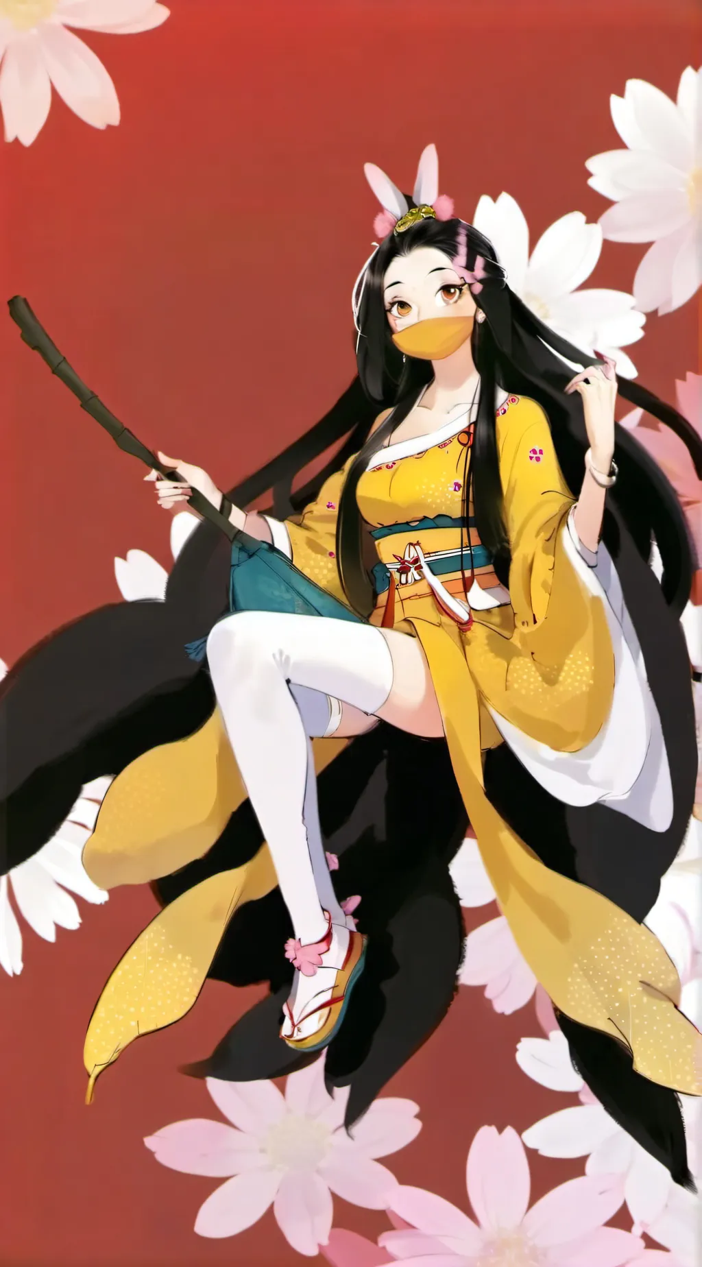 ai character: you but demon  background