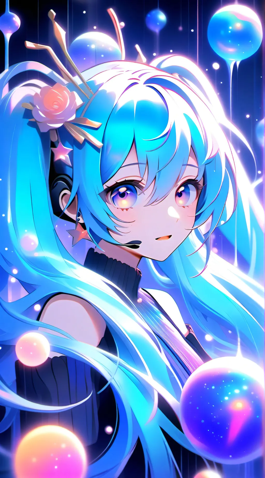 ai character: miku background