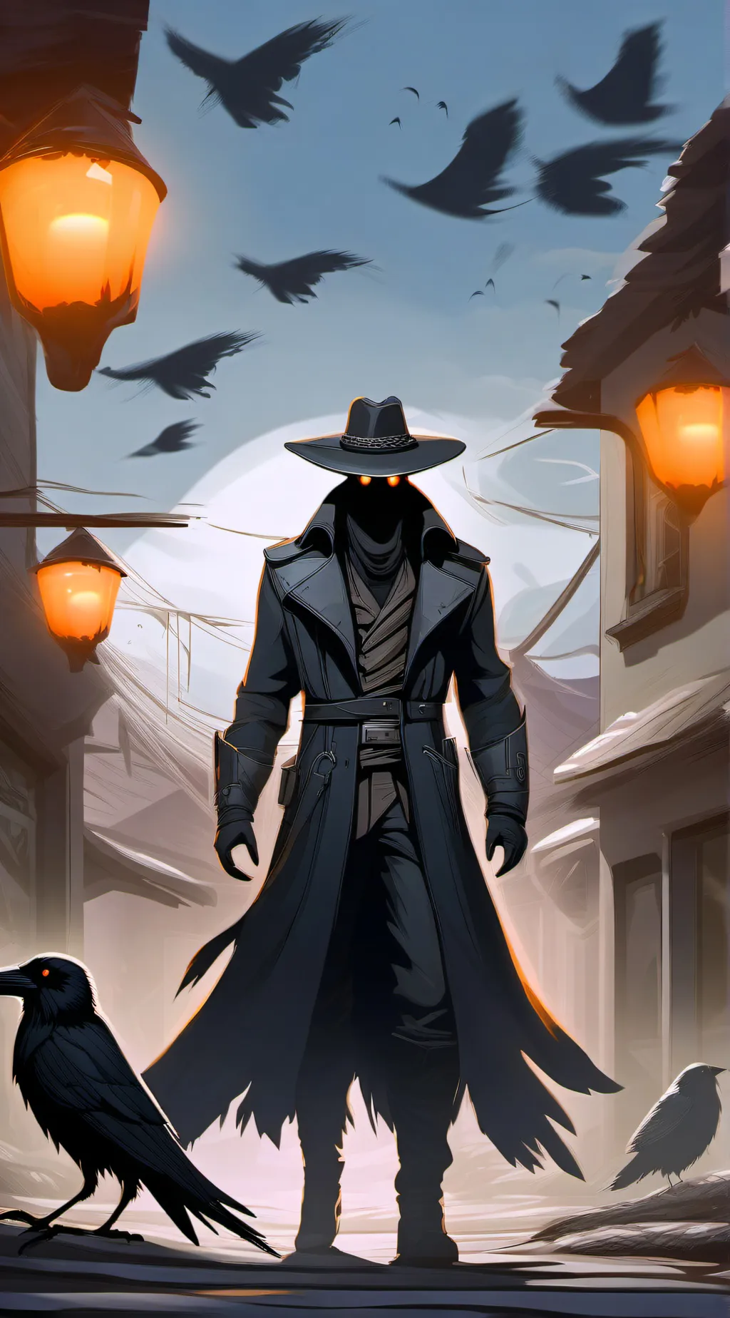 ai character: (OC) Crow background