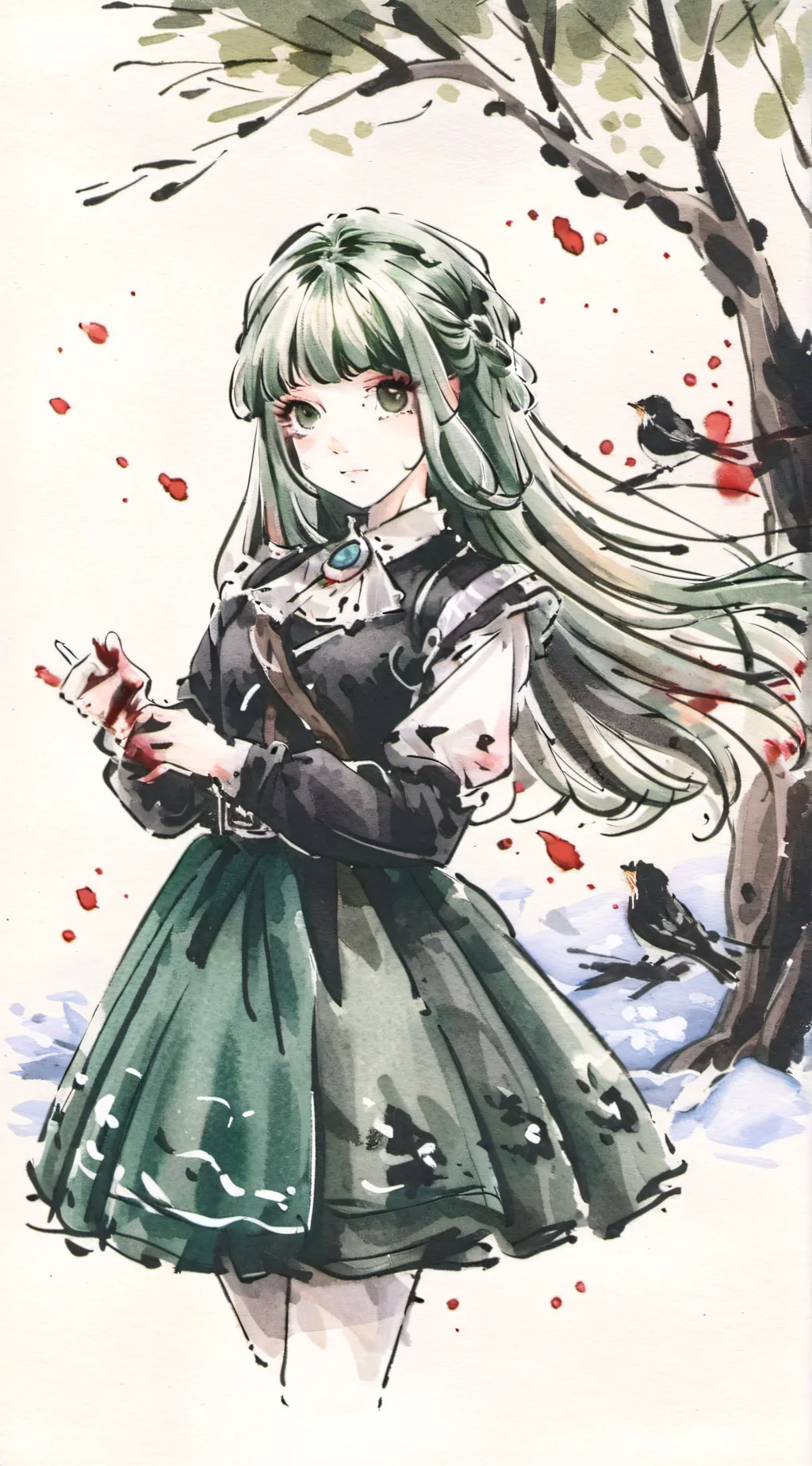 ai character: Tree background