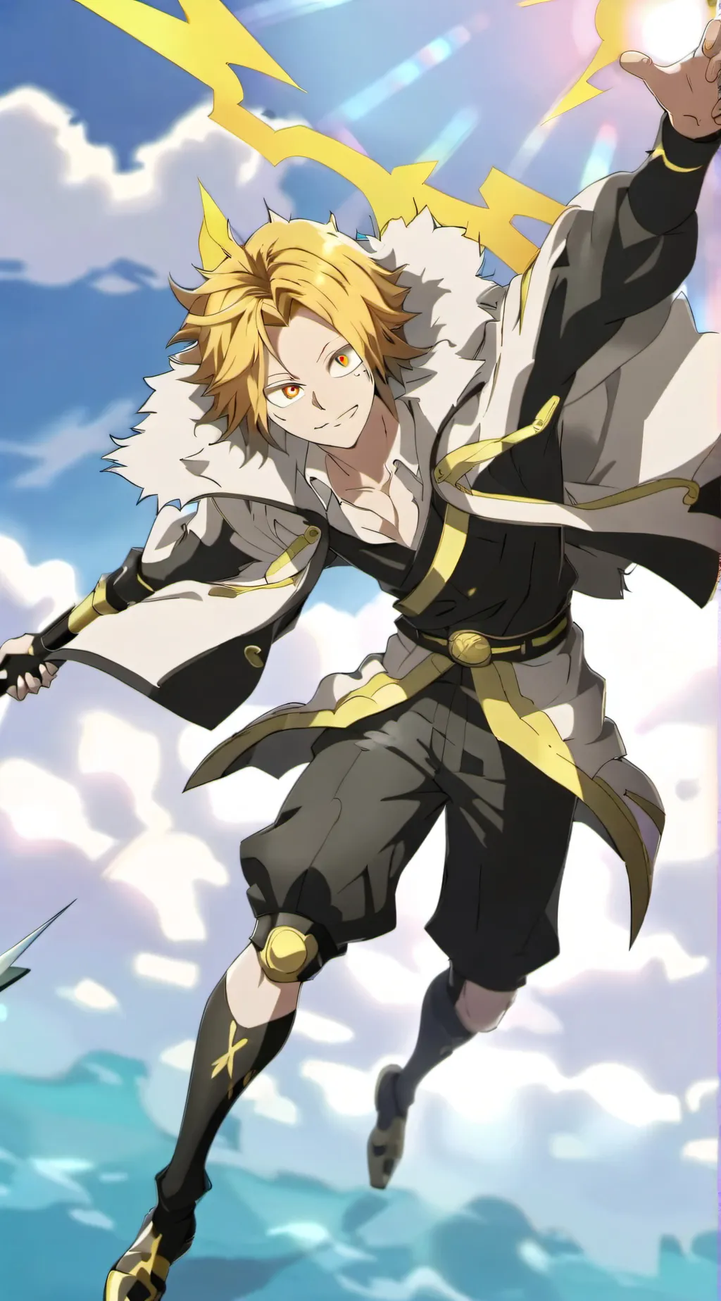 ai character: denki kaminari⚡ background