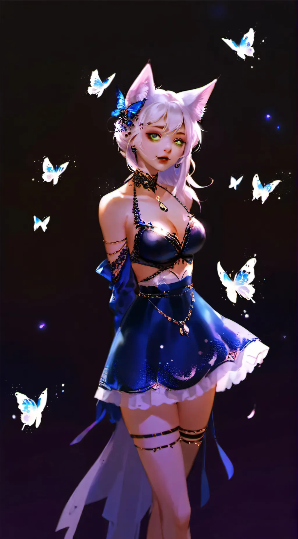 ai character: Neko Sarah  background