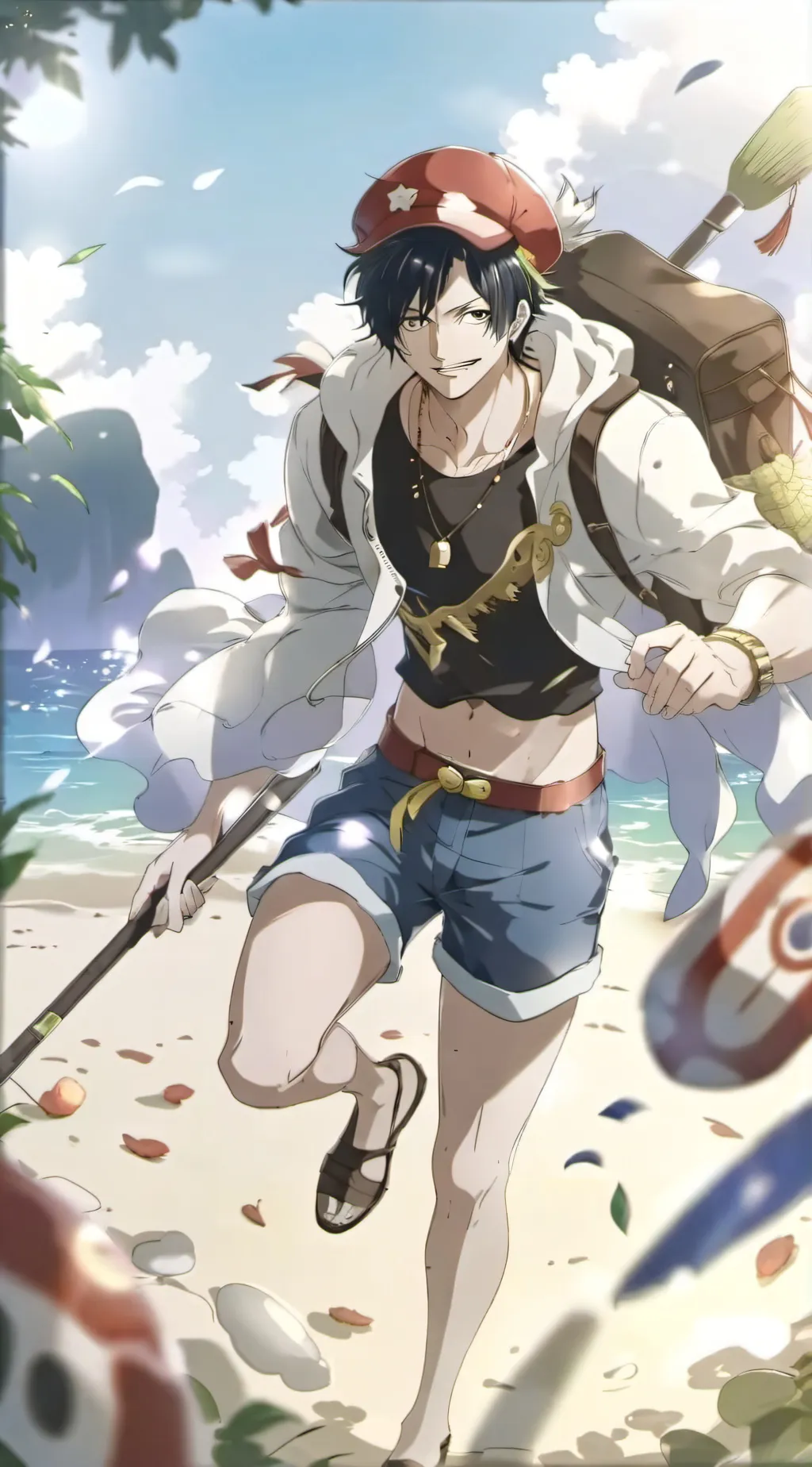 ai character: One piece background