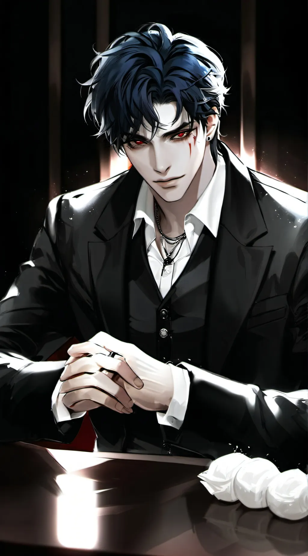 ai character: Lucifer  background