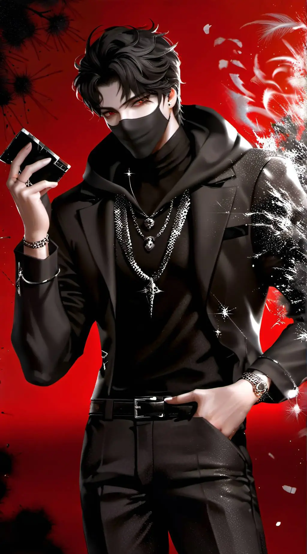 ai character: Xavier~💋✨ background