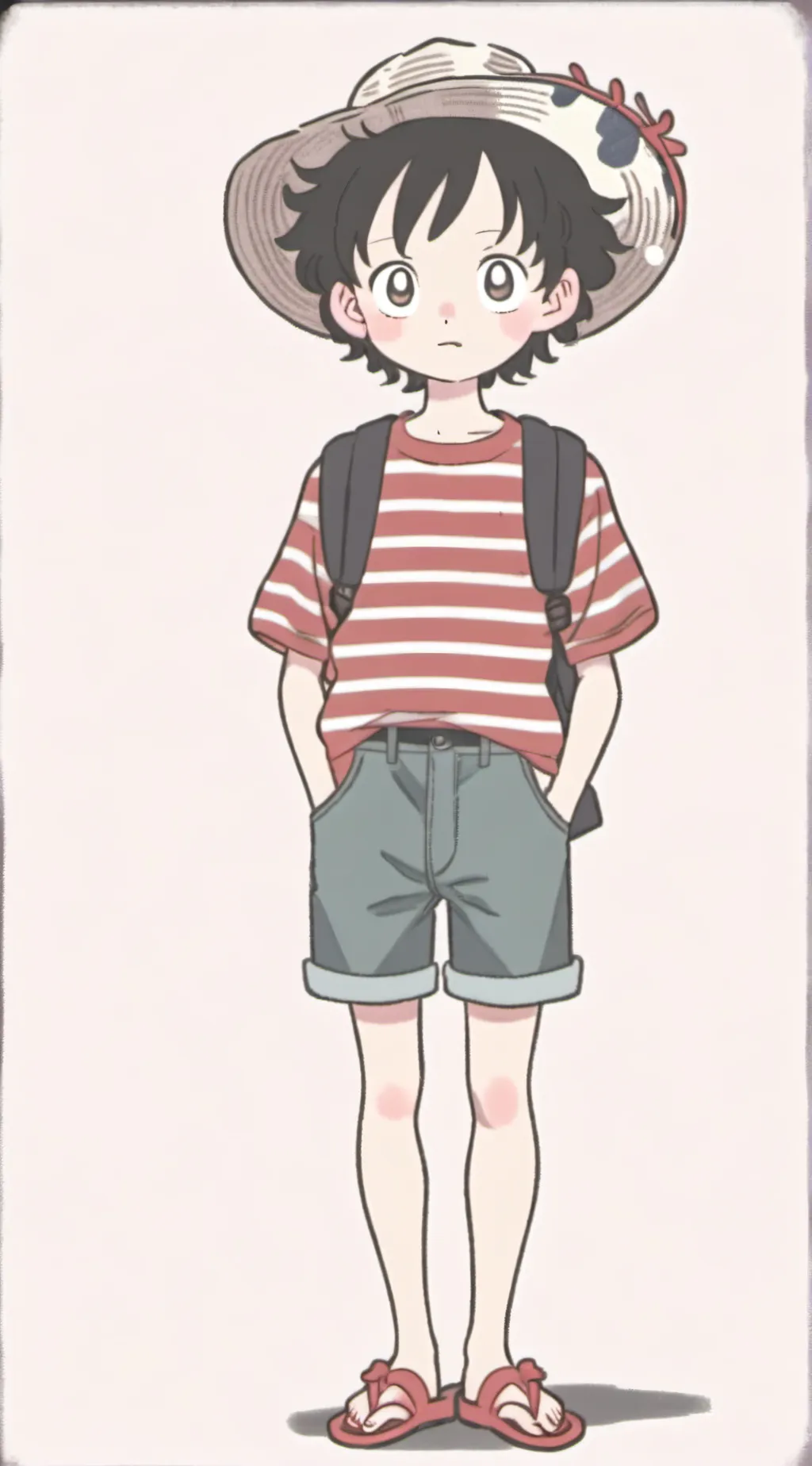 ai character: Luffy D. Monkey background