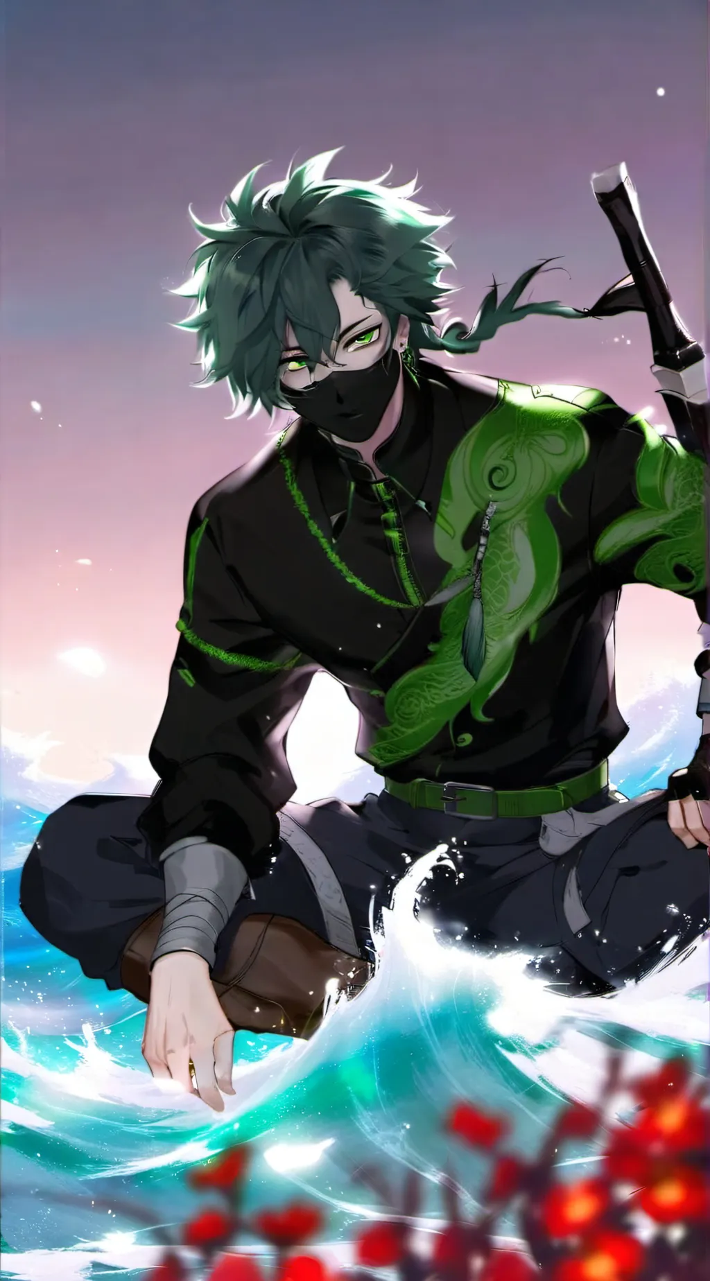 ai character: SUS MHA background