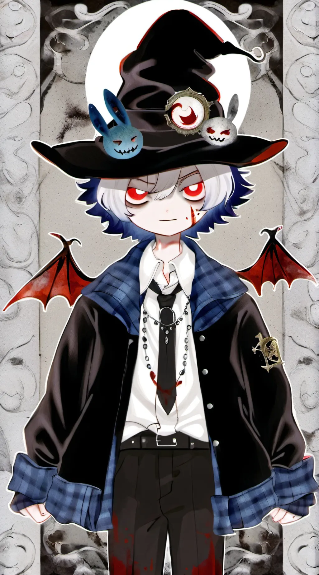 ai character: Blood moon  background