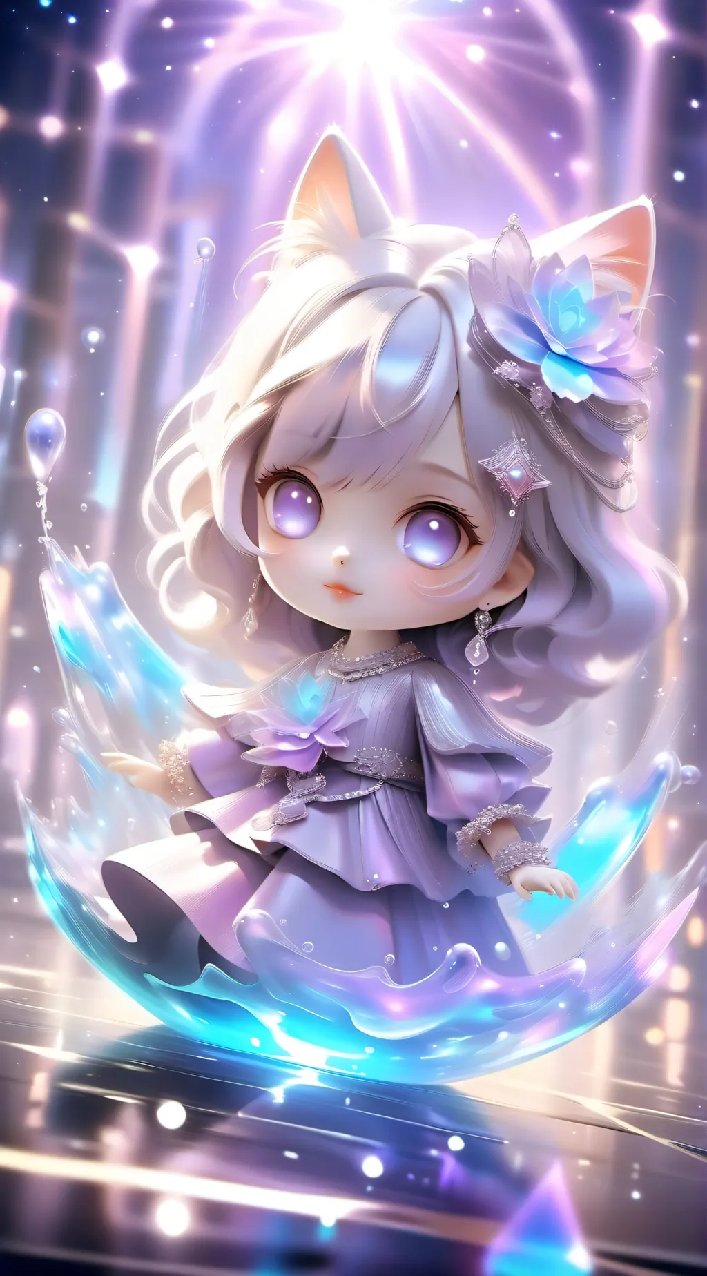 ai character: flor  background