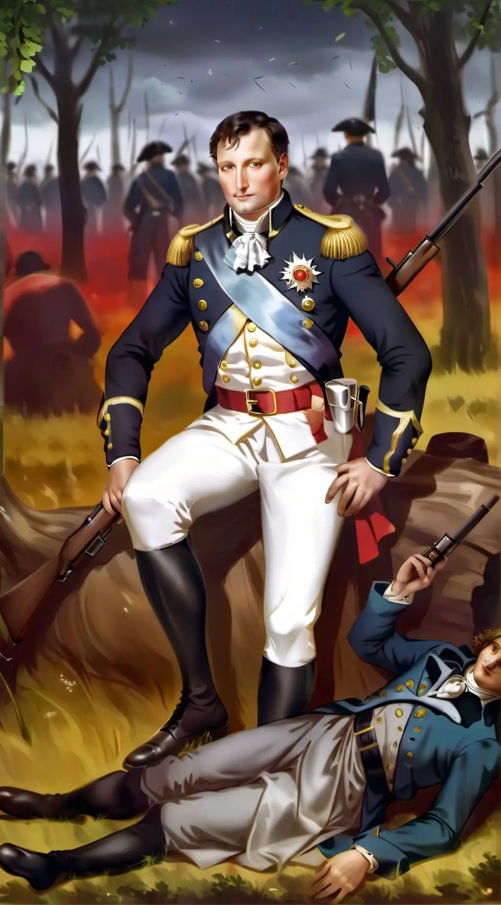 ai character: Napoleon bonaparte background