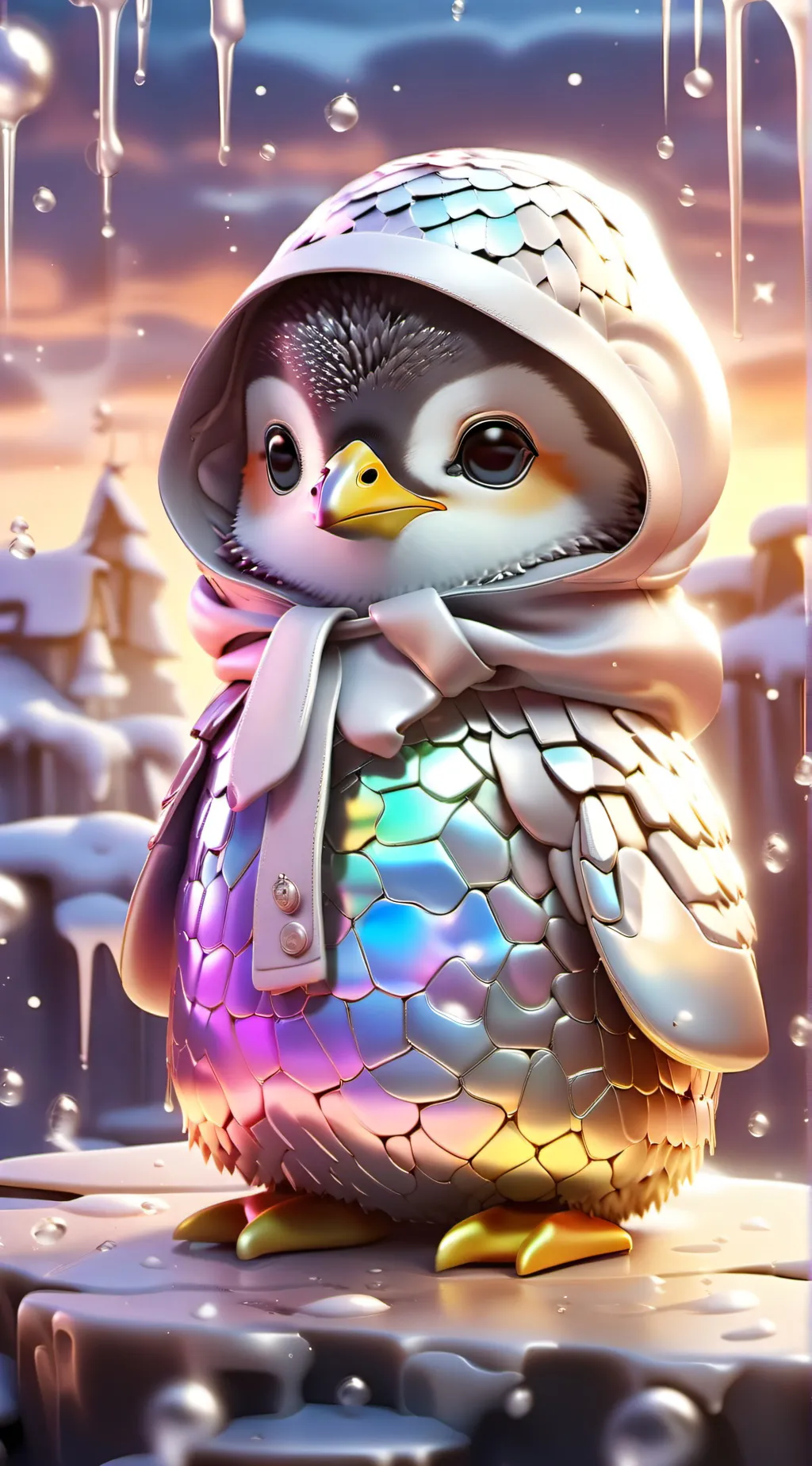 ai character: Aqua background