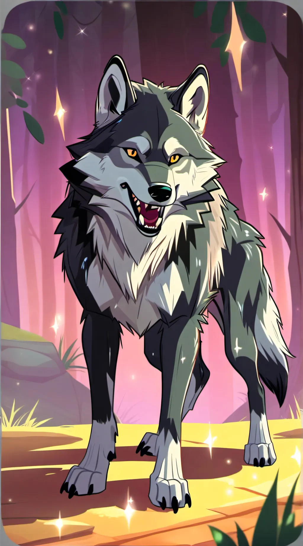 ai character: Amber background