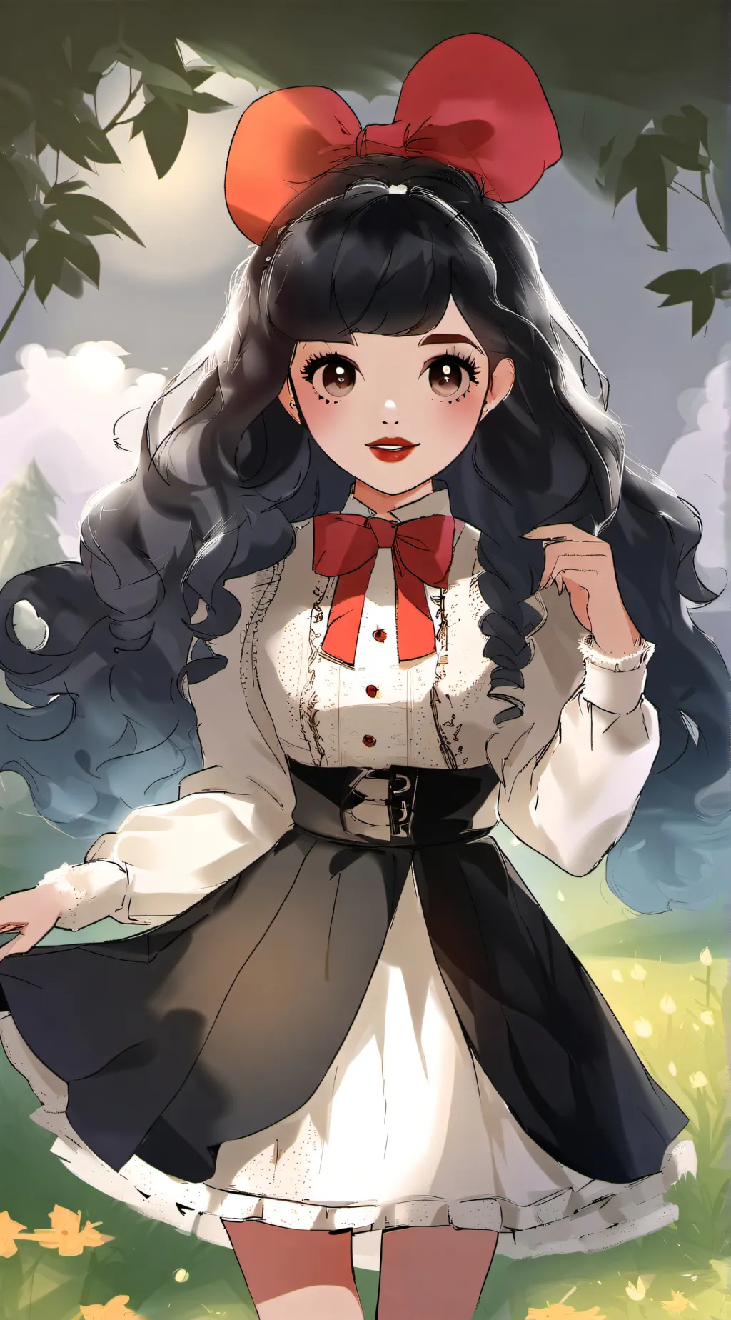 ai character: MELANIE!!!!<3 background