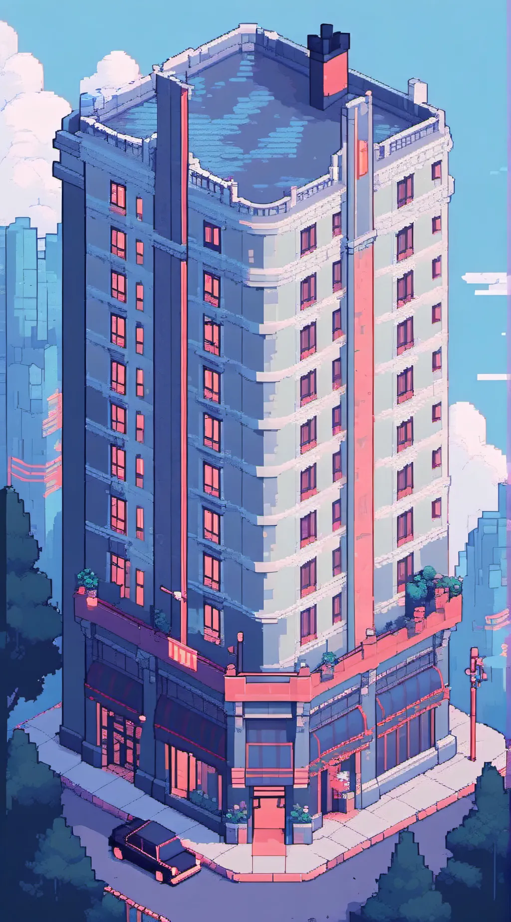 ai character: 🗝️Hazbin Hotel background