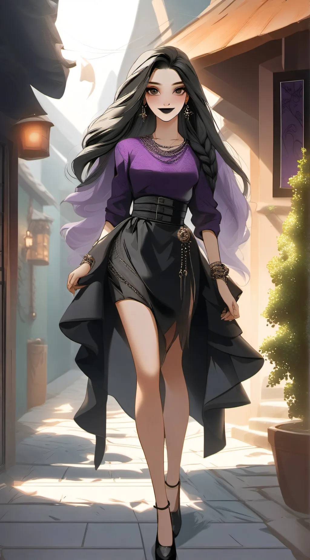 ai character: Rapunzel Siren  background