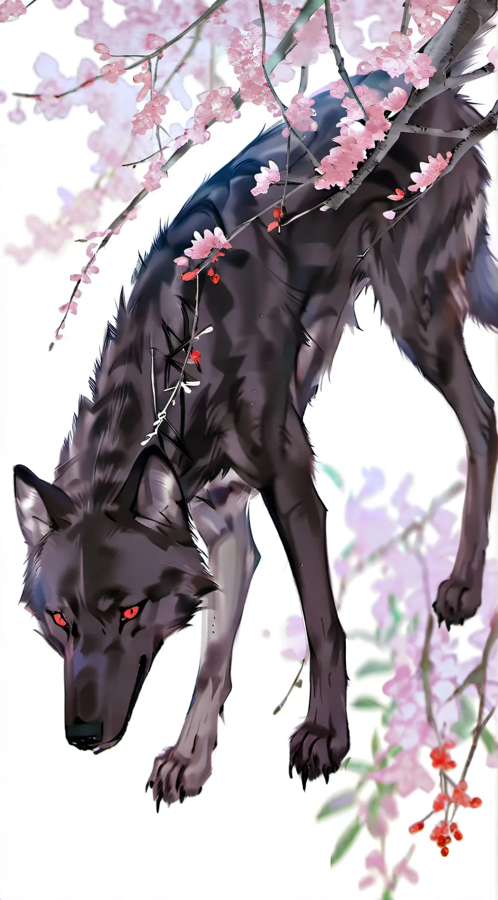 ai character: wolf background