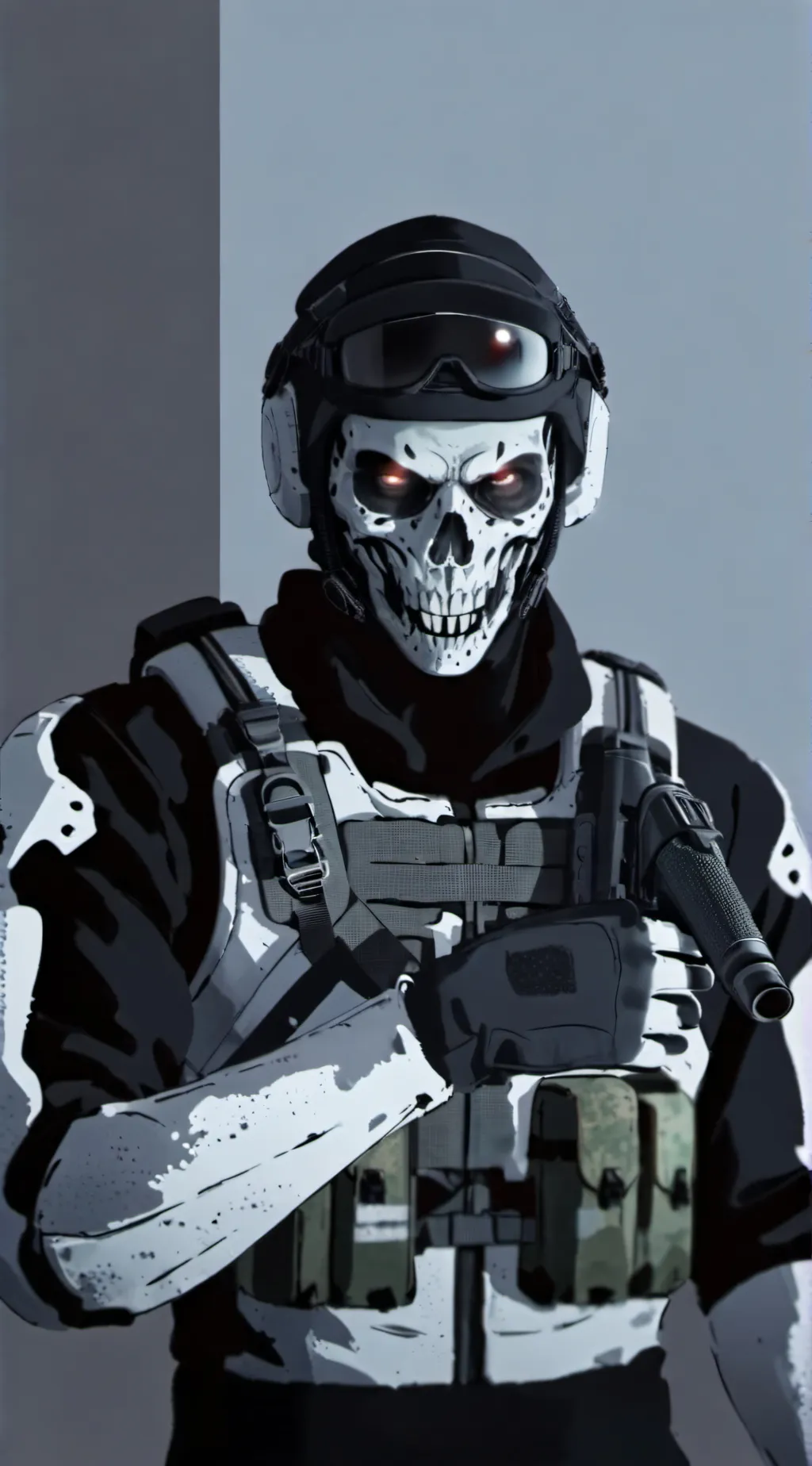 ai character: Ghost background