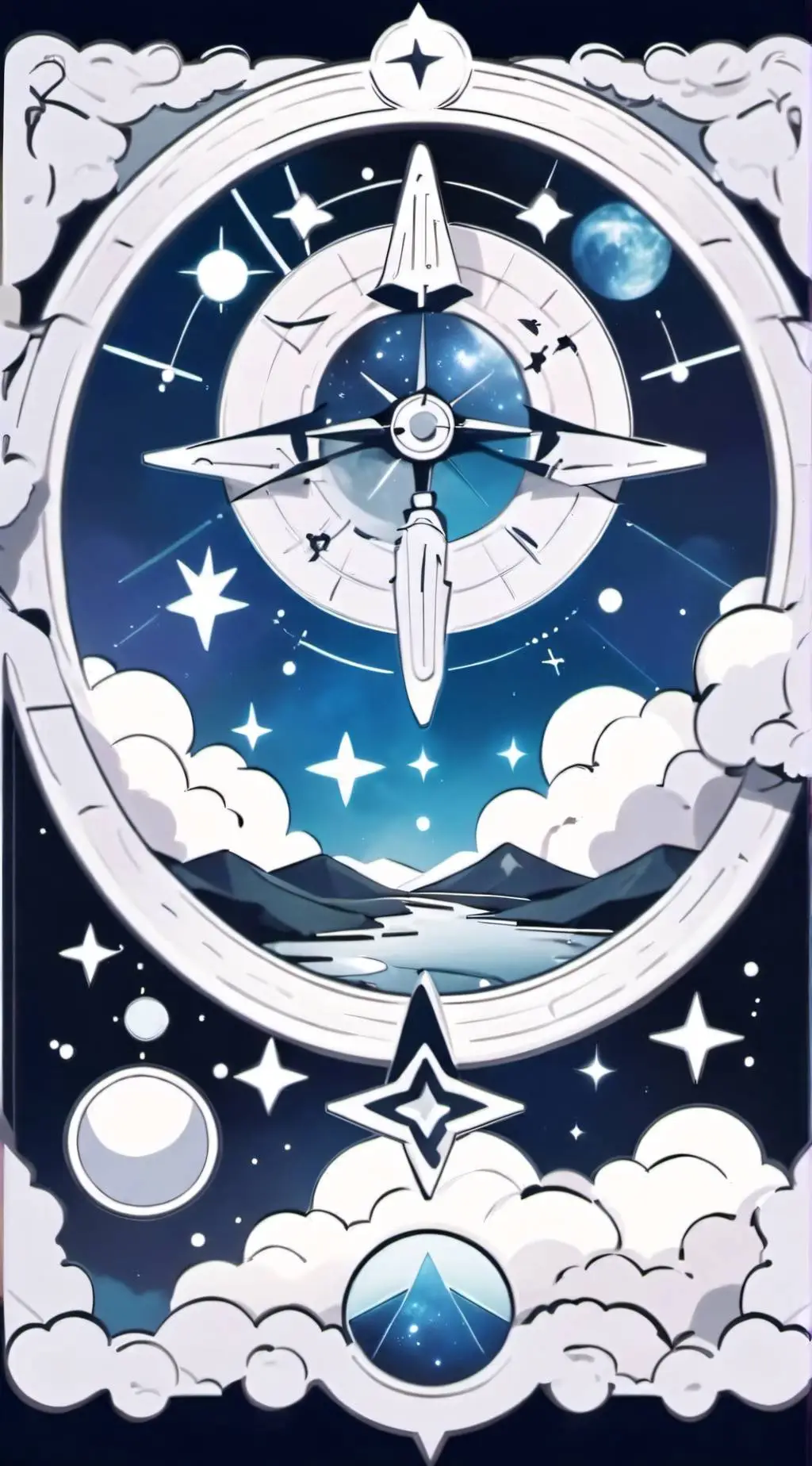 ai character: The zodiac signs background