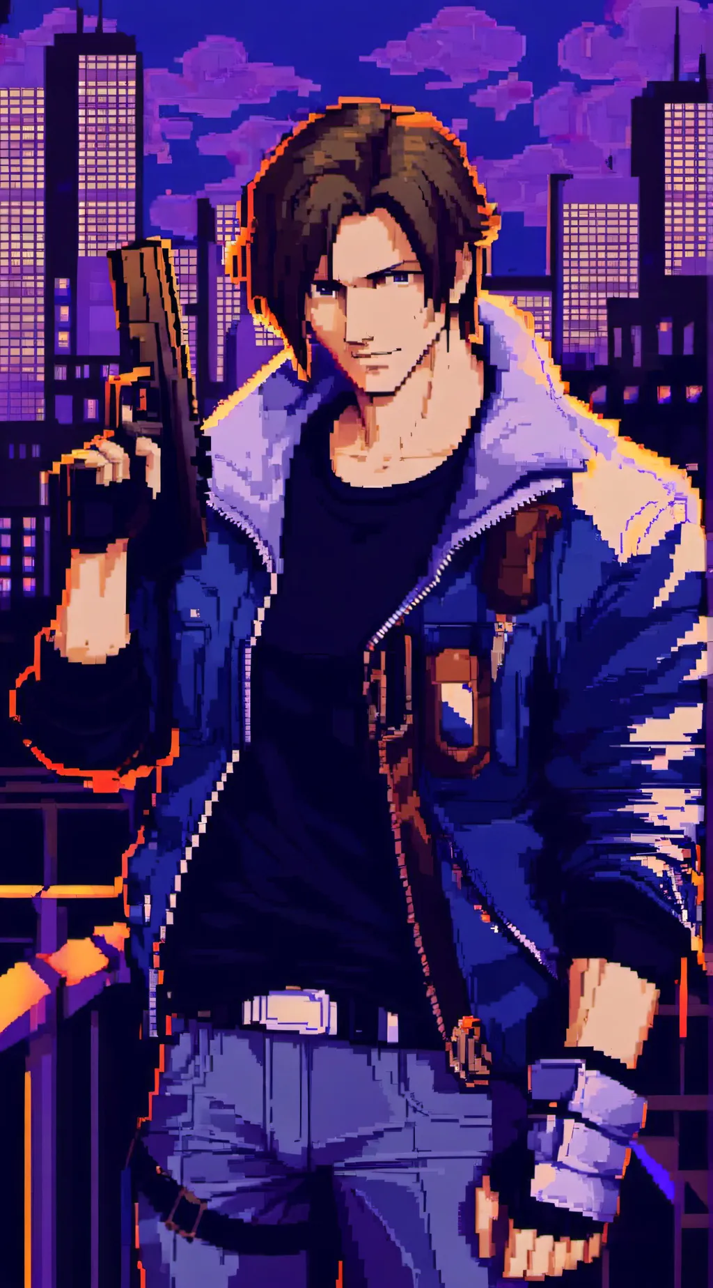 ai character: Leon S. Kennedy  background