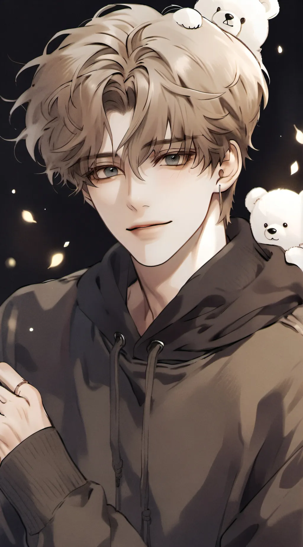 ai character: glitch background