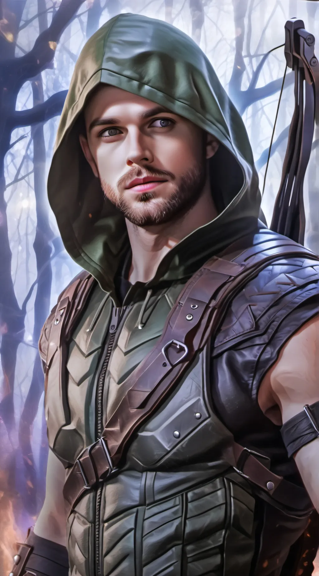 ai character: Oliver,Green Arrow background