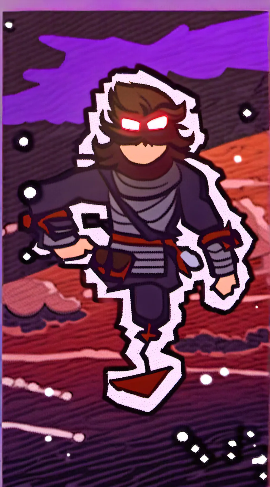 ai character: inky background